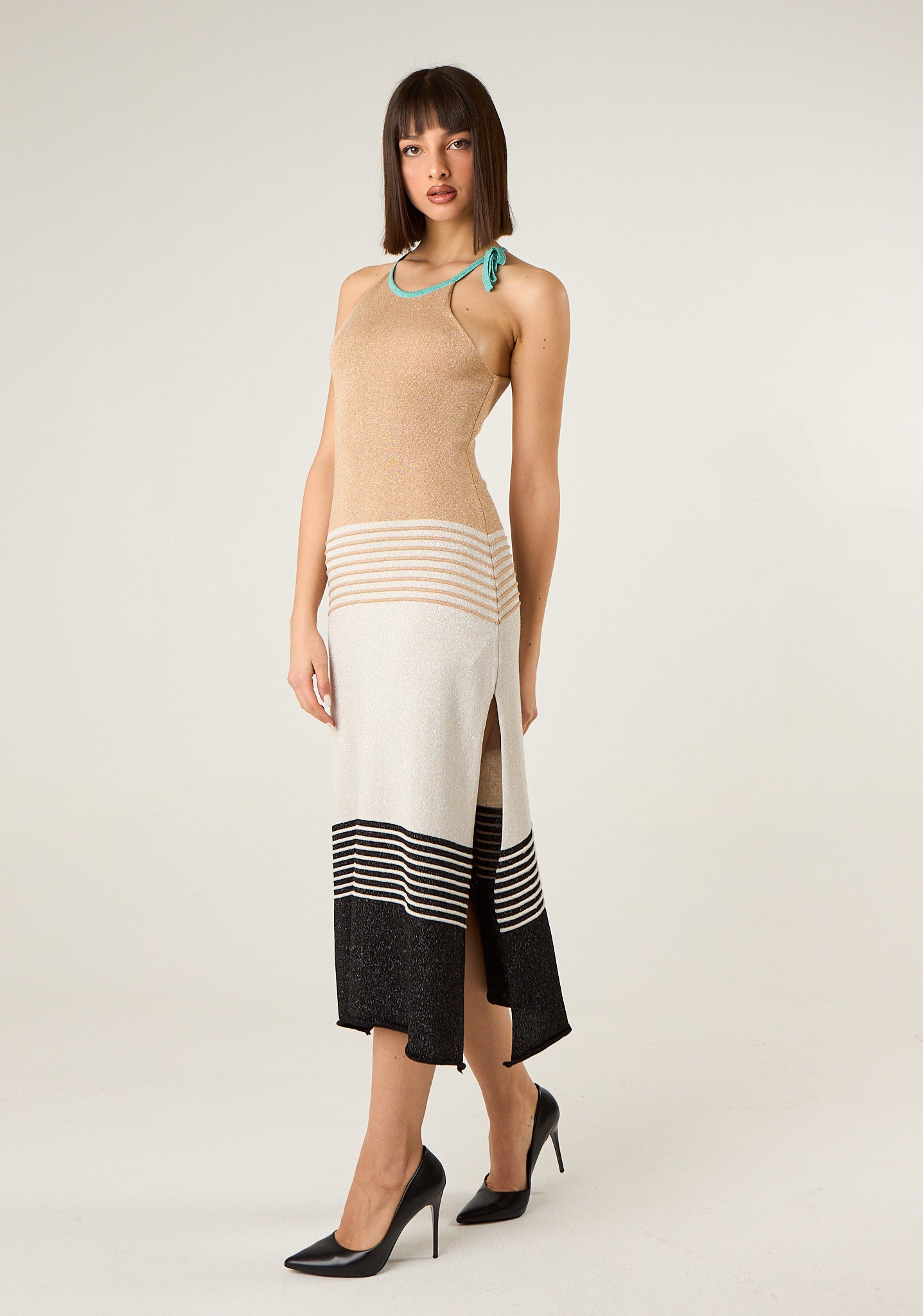 Abito in maglia lurex