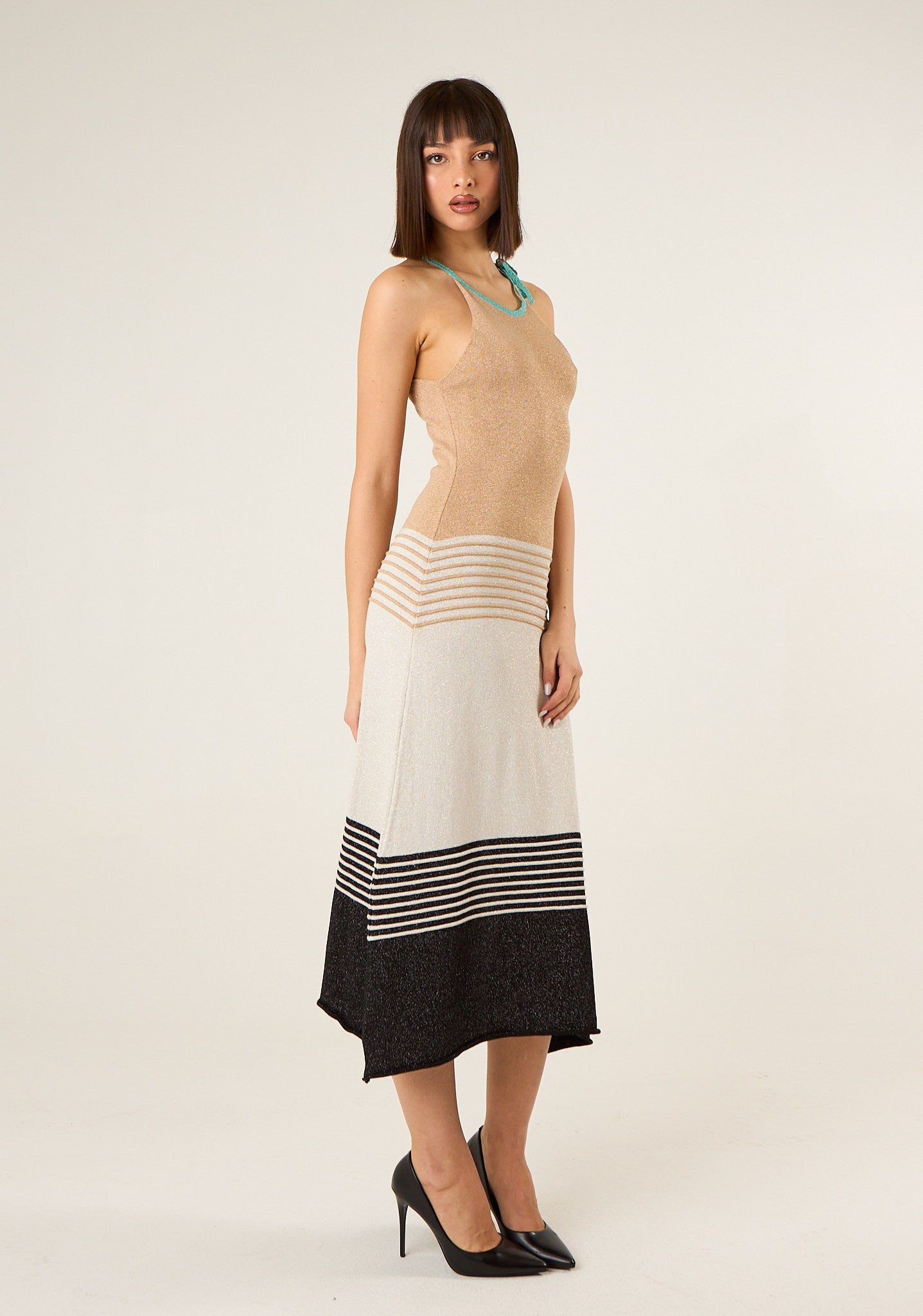 Abito in maglia lurex