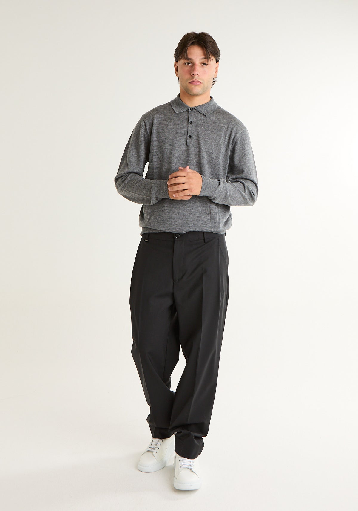 Pantalone in tessuto screziato