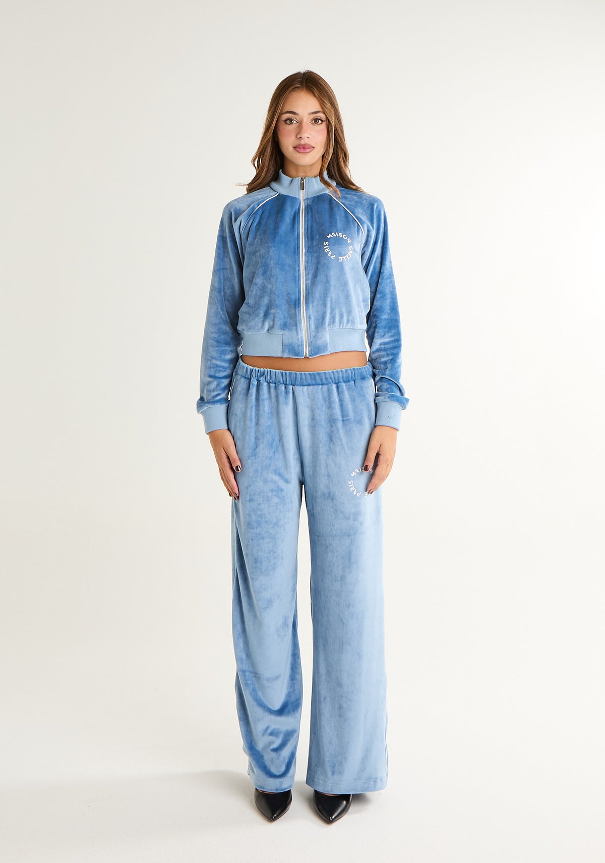 Felpa corta in ciniglia
