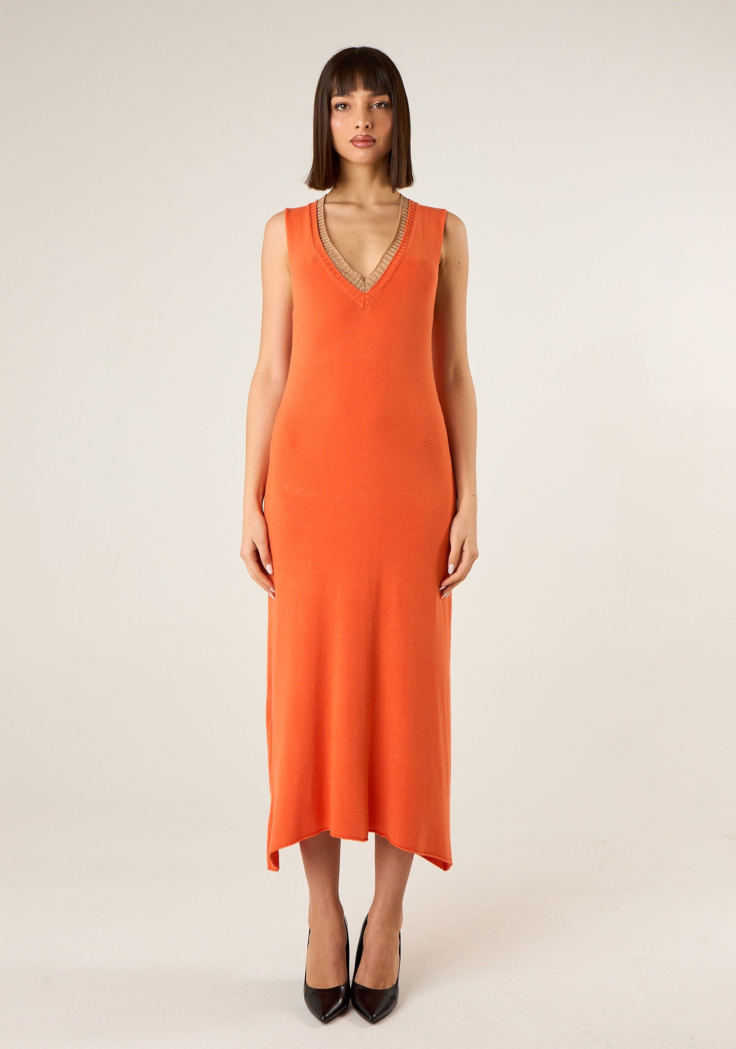 Abito lungo in maglia