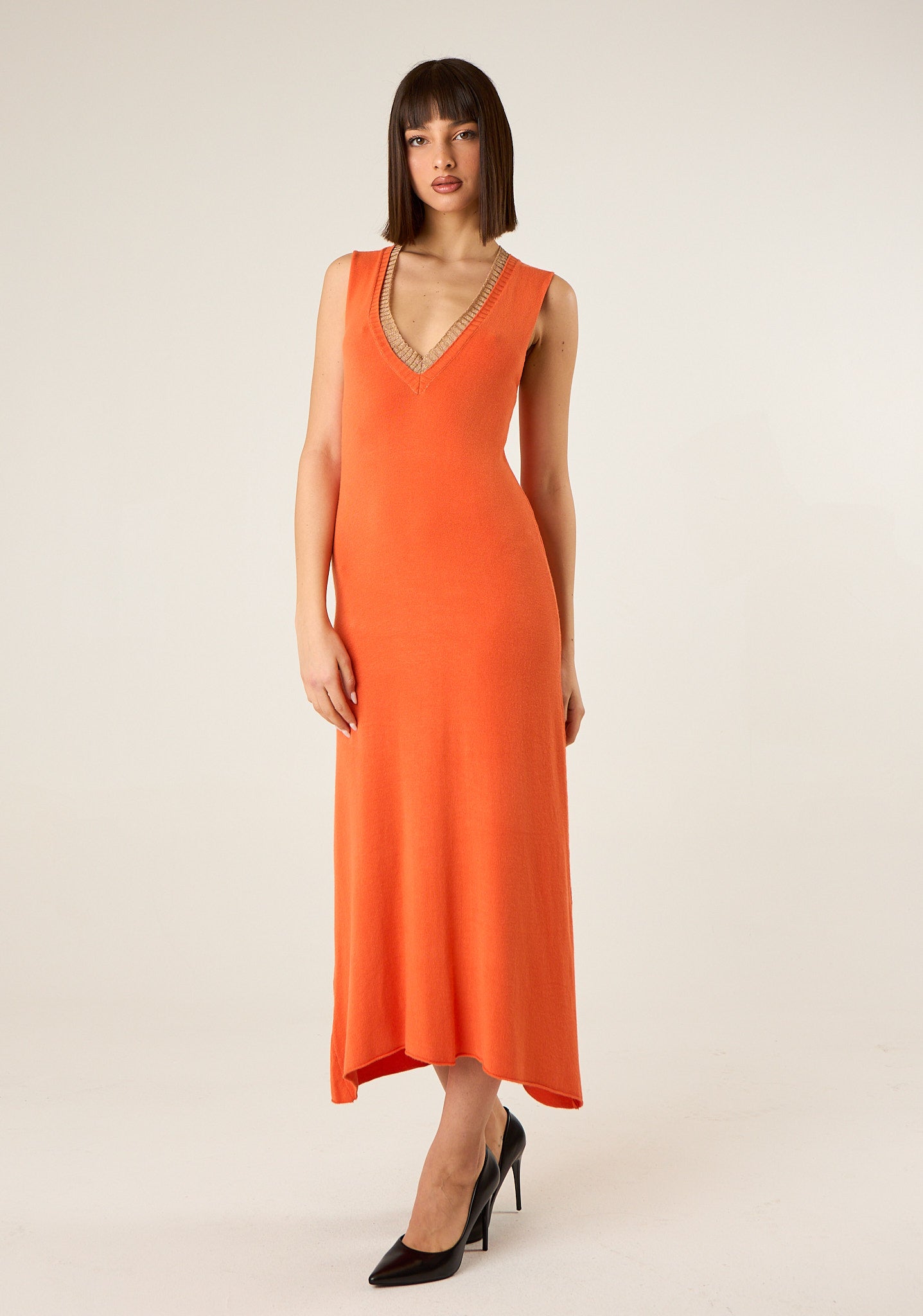 Abito lungo in maglia