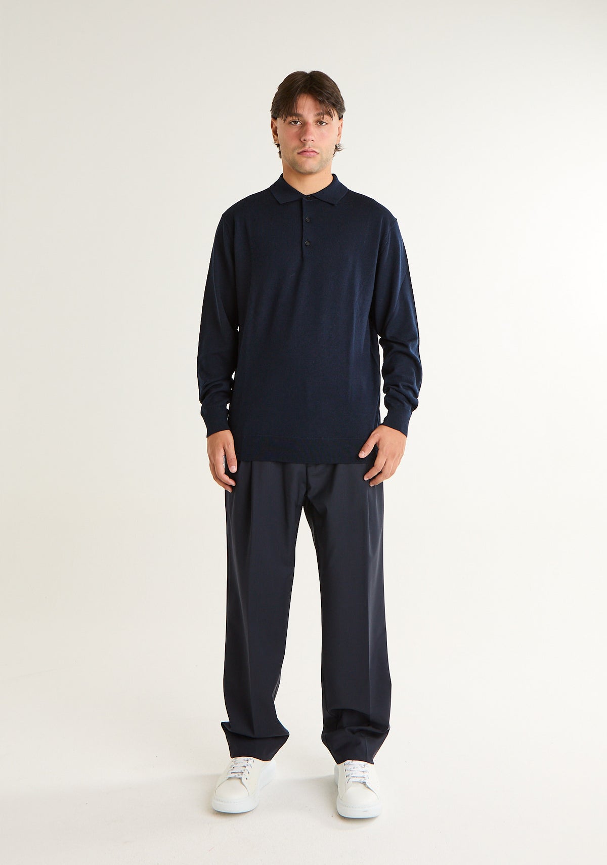 Maglia polo a tessuto sottile