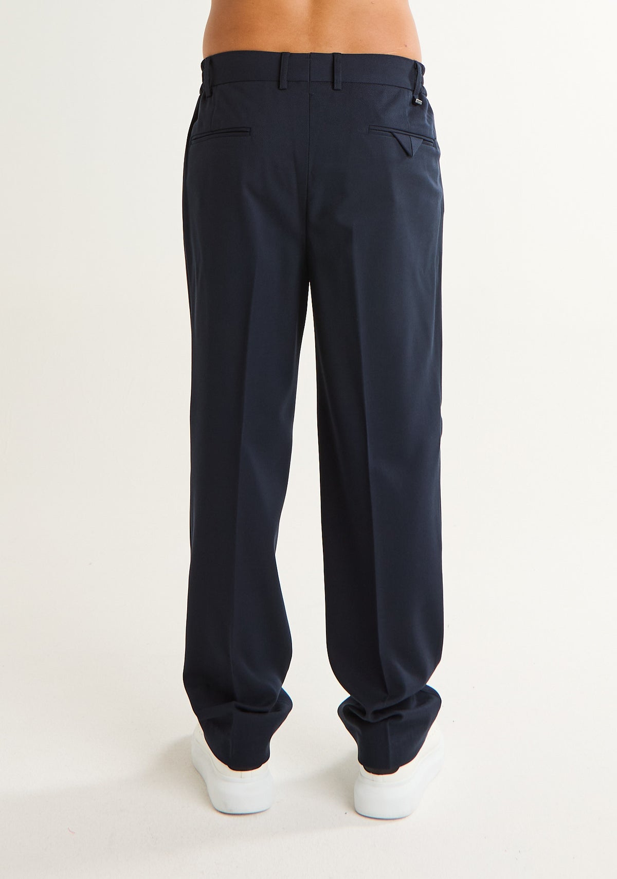 Pantalone in cotone piquet