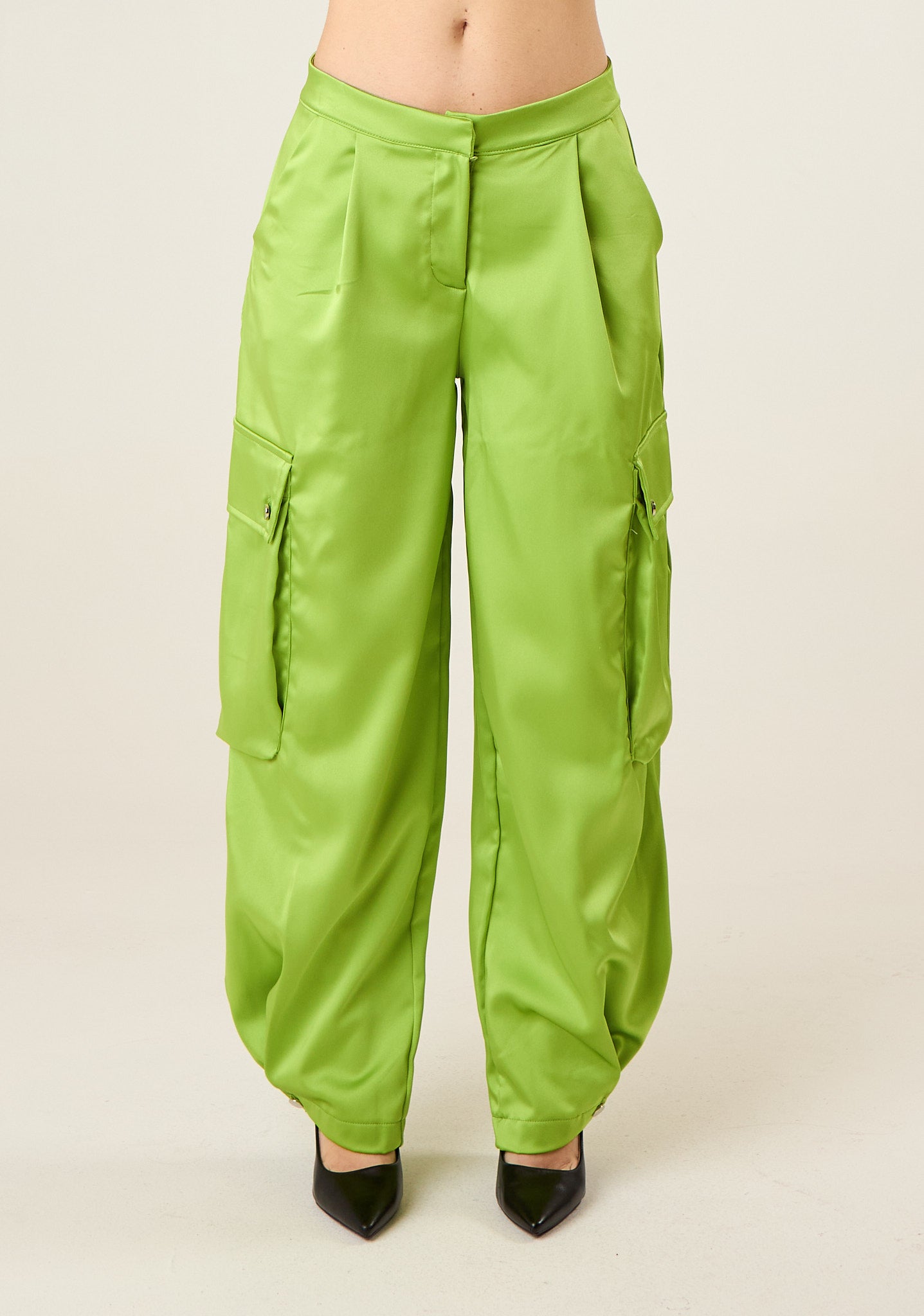 Pantalone harem in simil raso