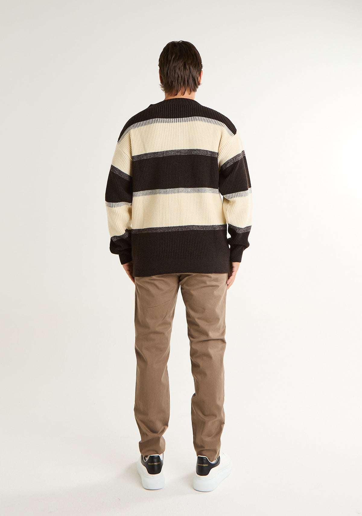 Maglia spessa a righe di colore
