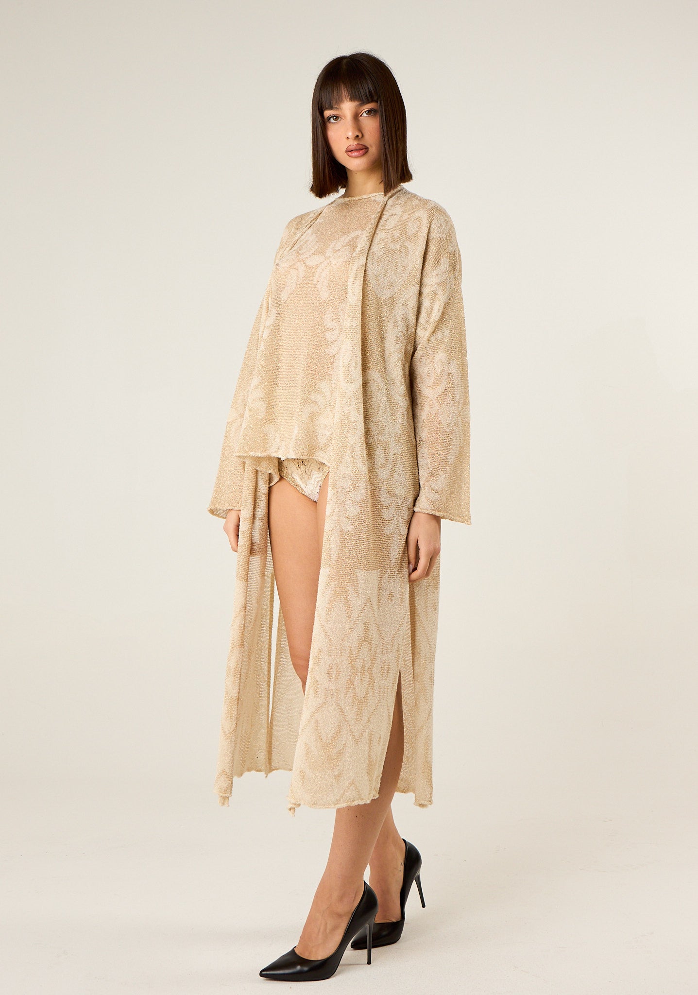 Kimono damascato
