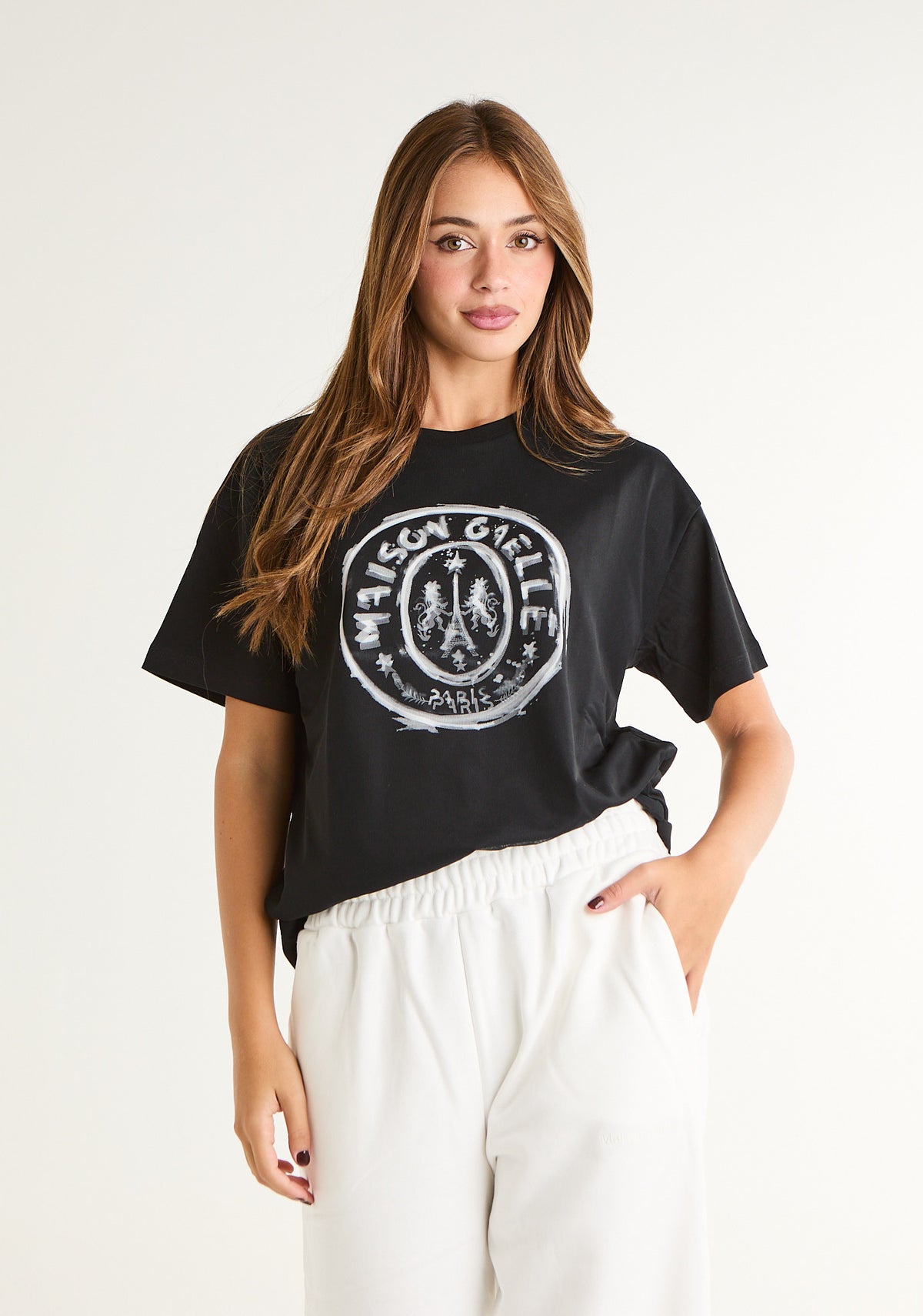 T-shirt con doppia stampa