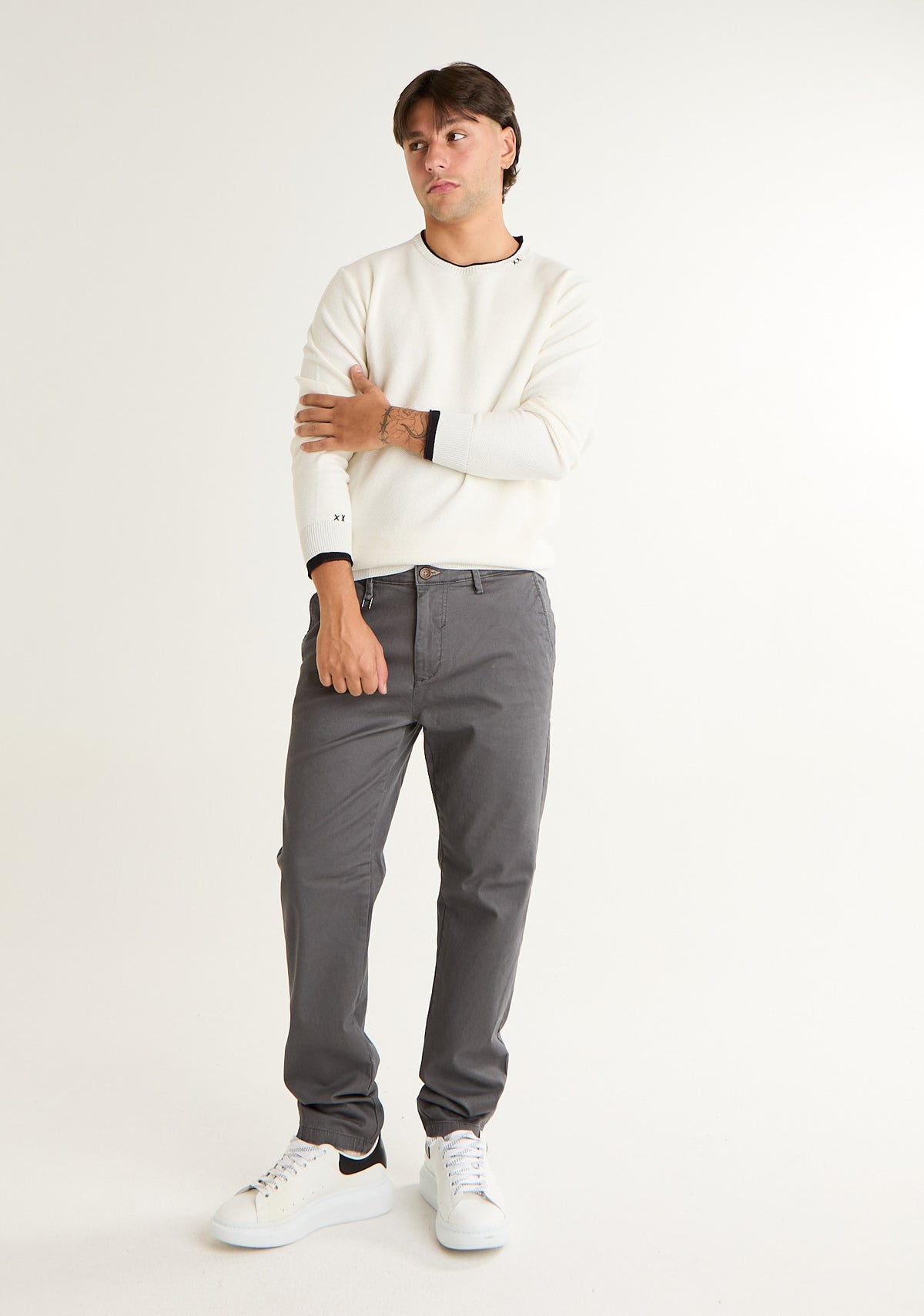 Pantalone stretch a gambe strette