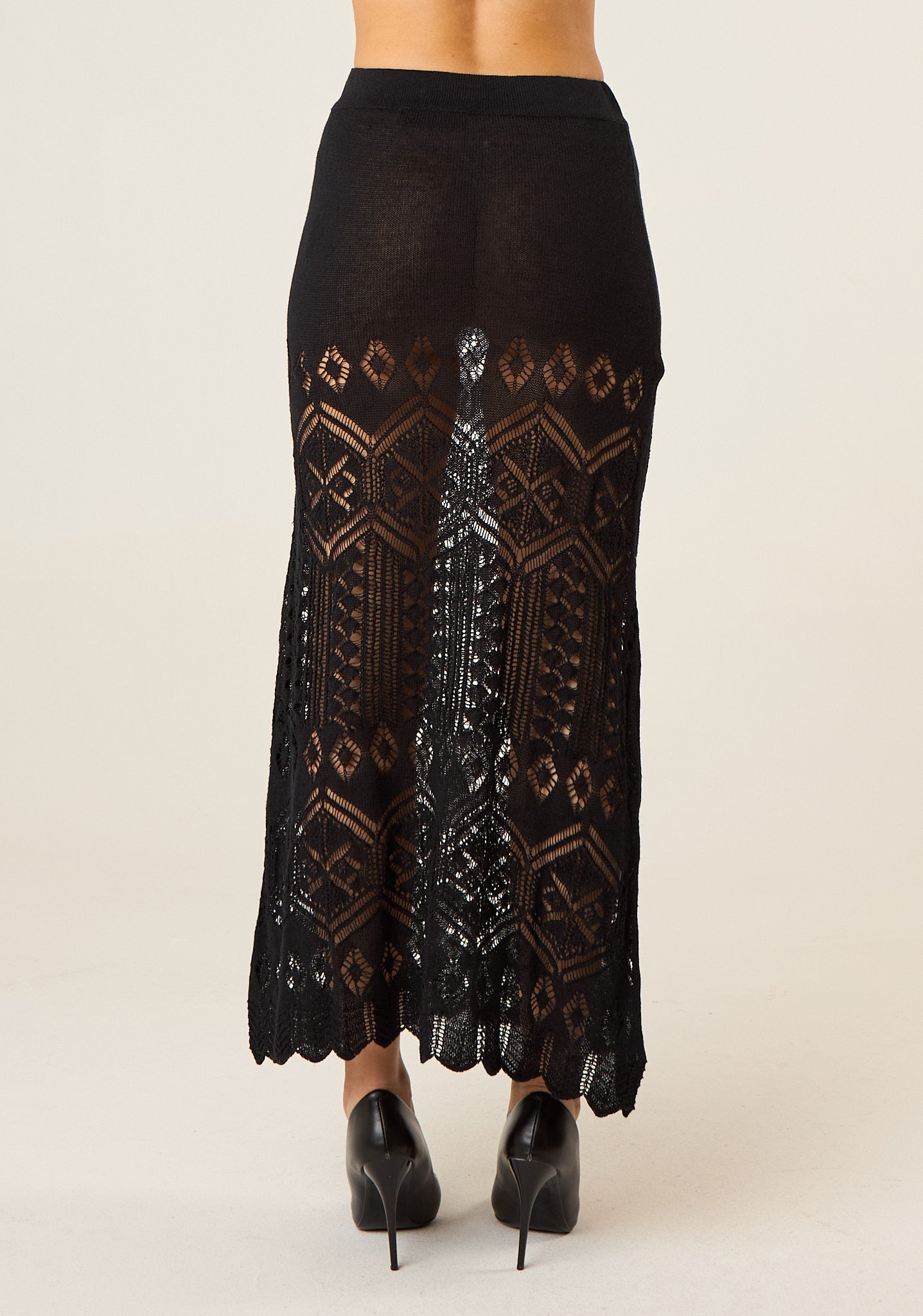 Gonna in maglia lavorata