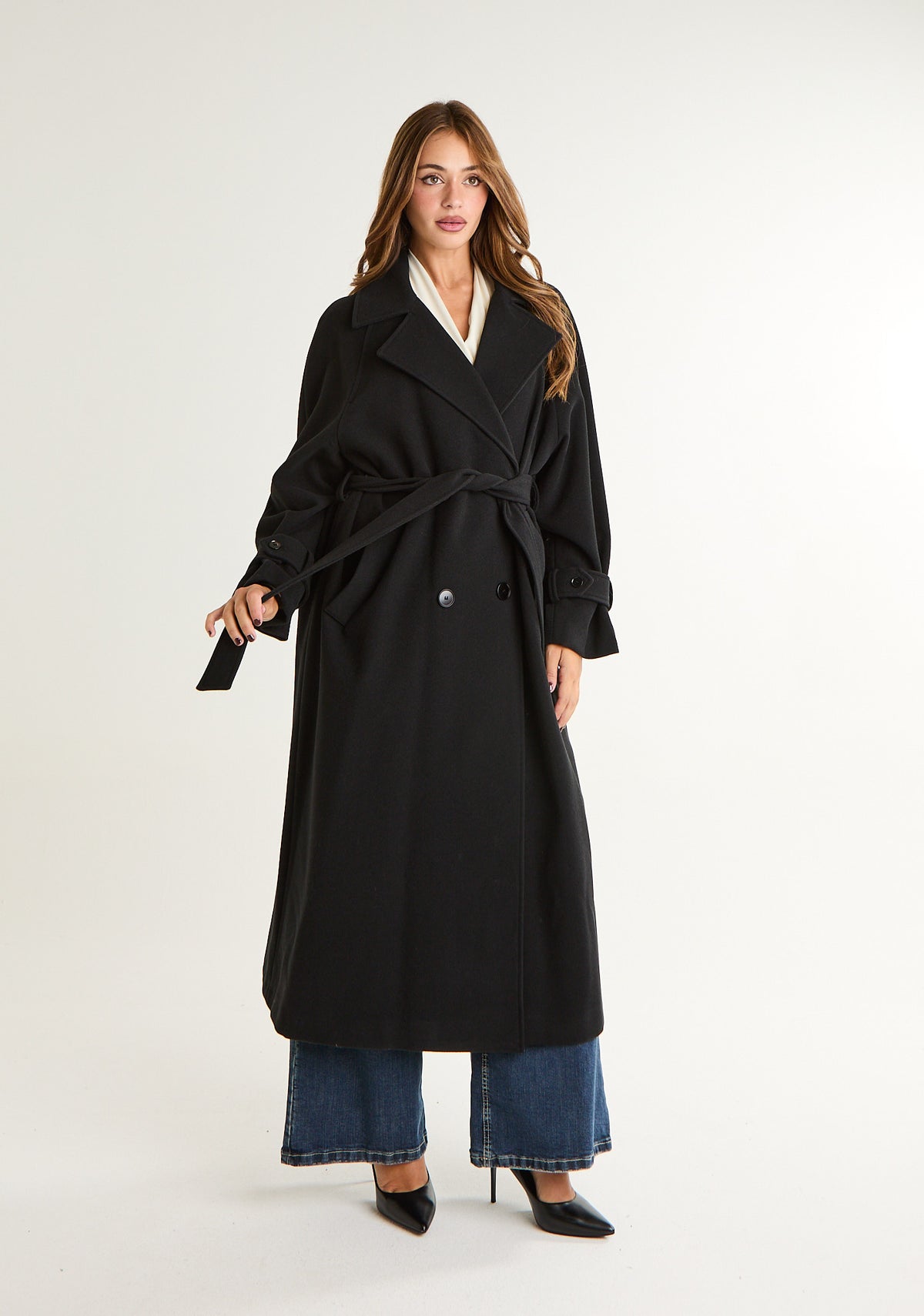 Cappotto over a revers ampi