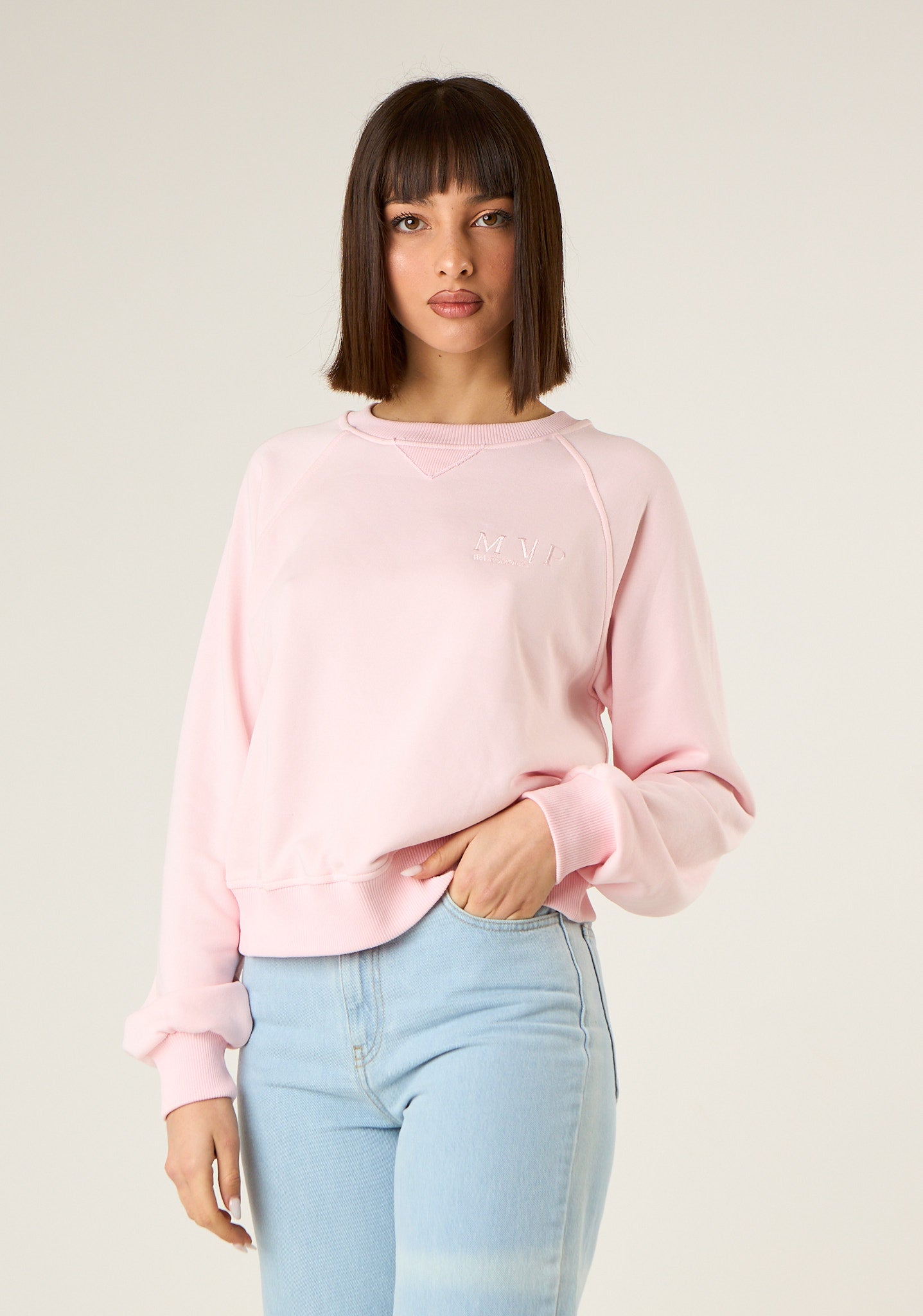 Felpa con logo ricamato