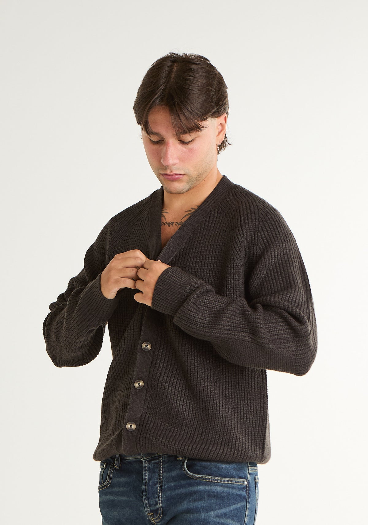 Cardigan a lavorazione spessa