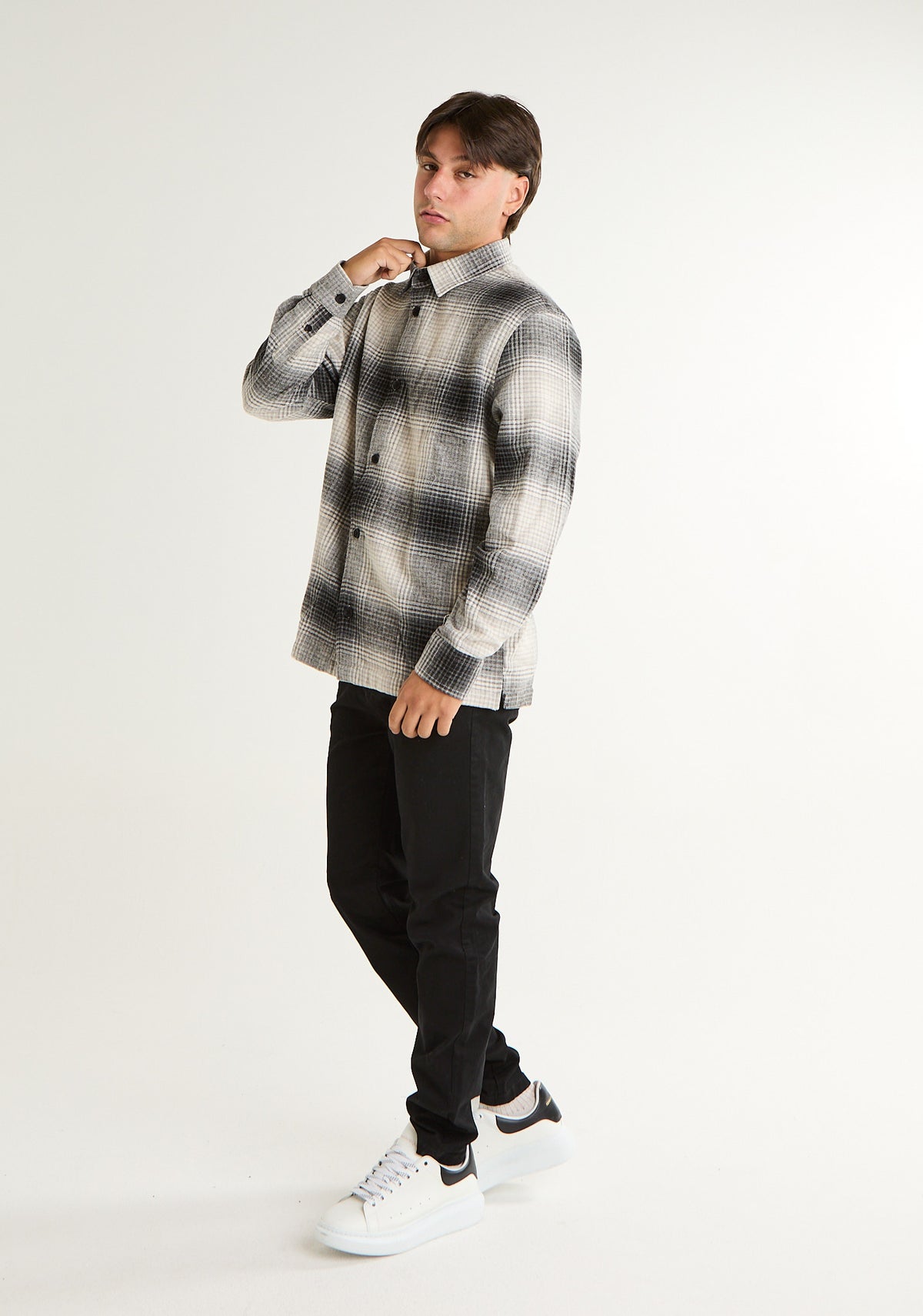 Camicia a quadri in flanella