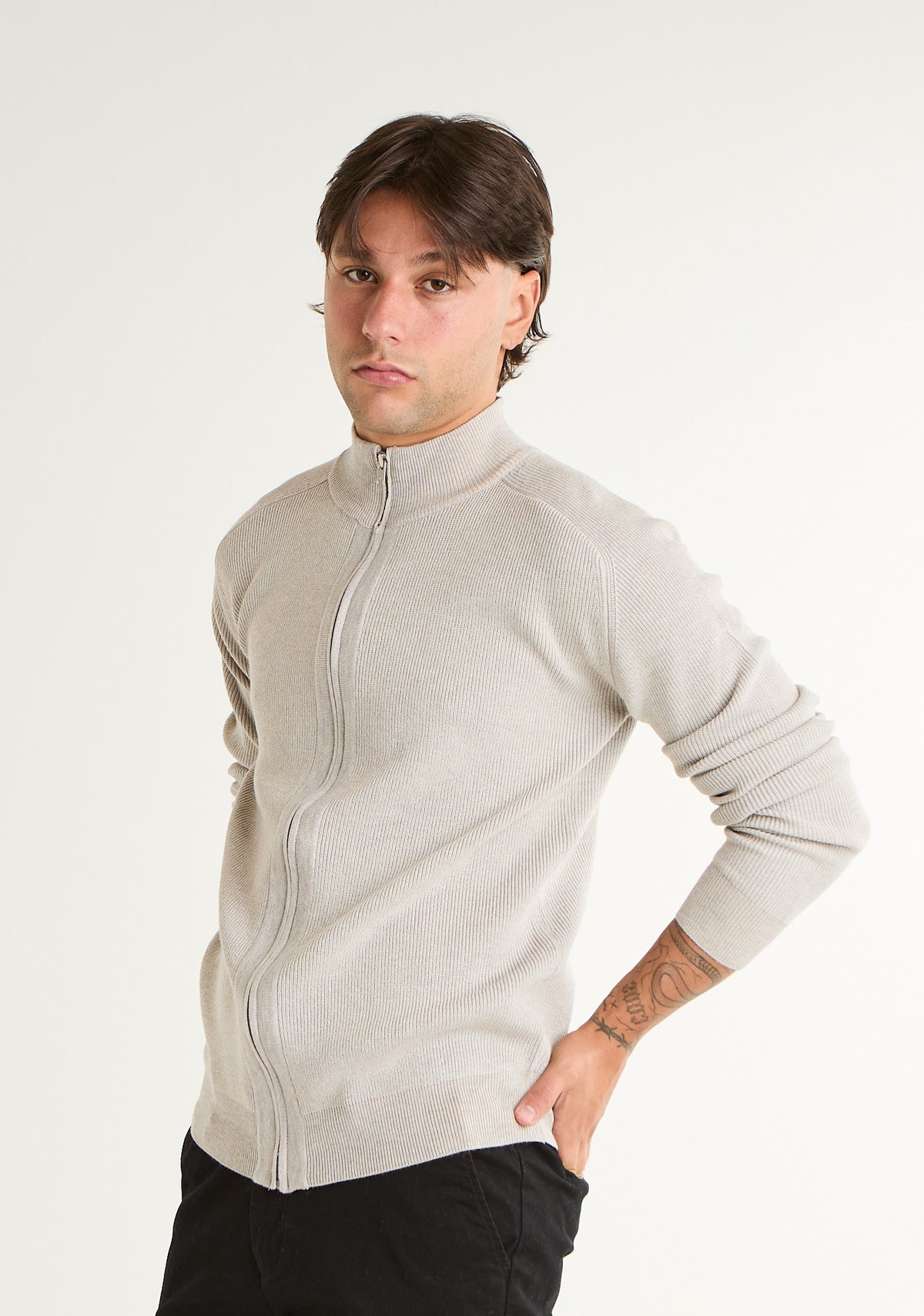 Maglia lupetto con fullzip