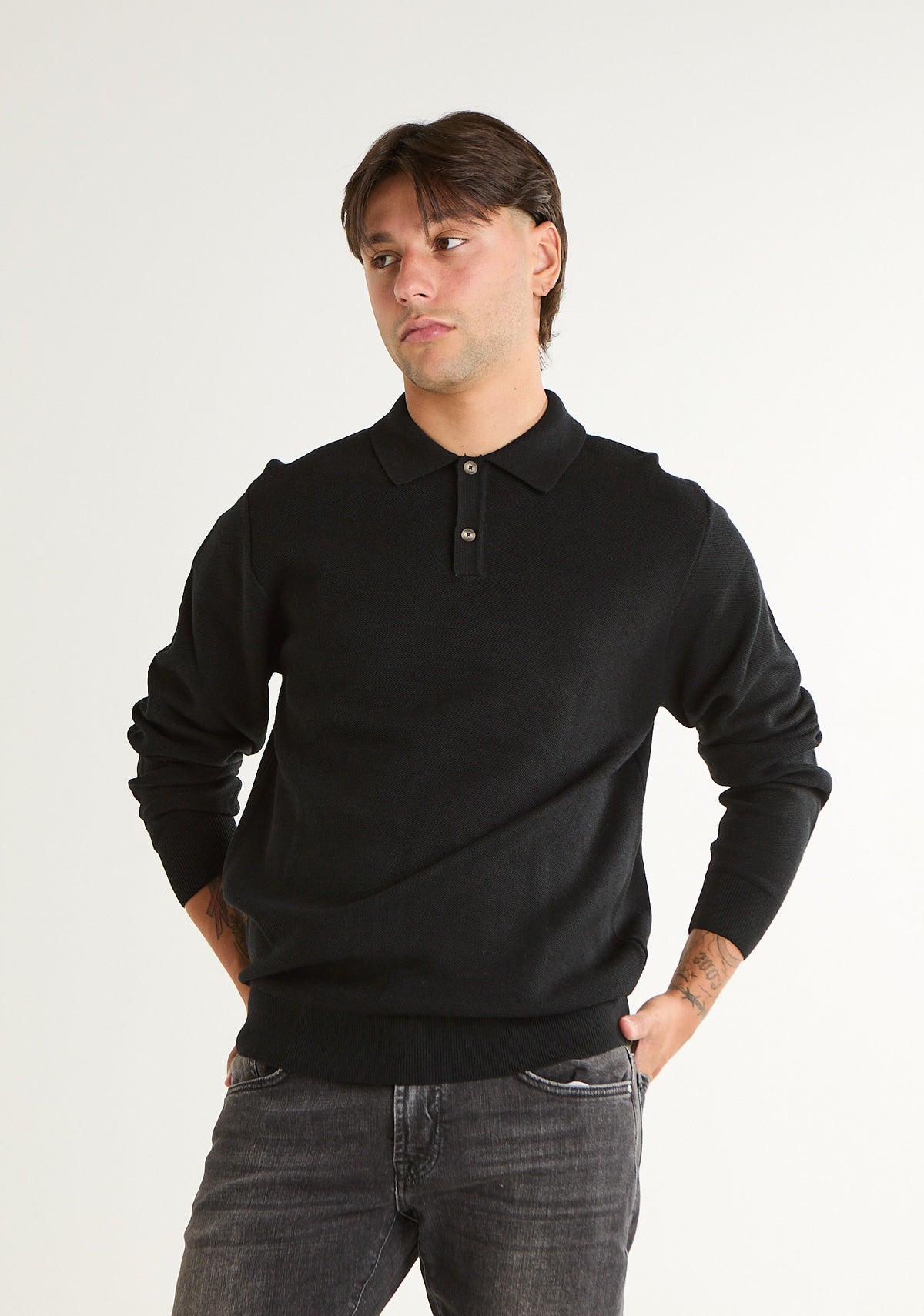 Maglia polo tinta unita