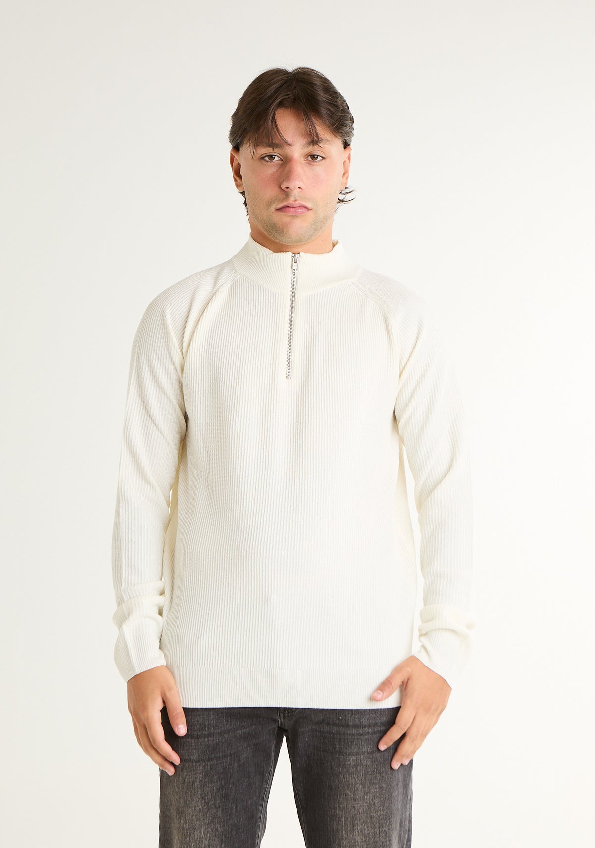 Maglia lupetto mezza zip