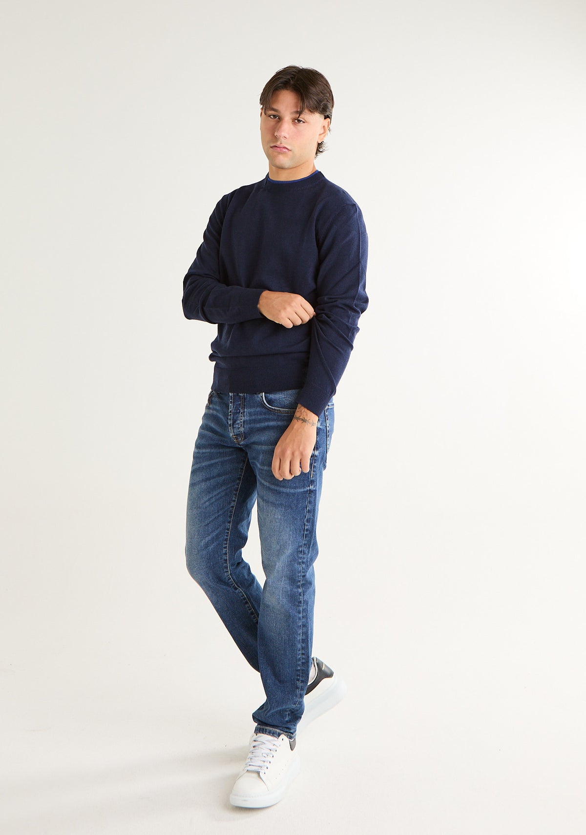 Jeans Dakota a lavaggio sabbiato