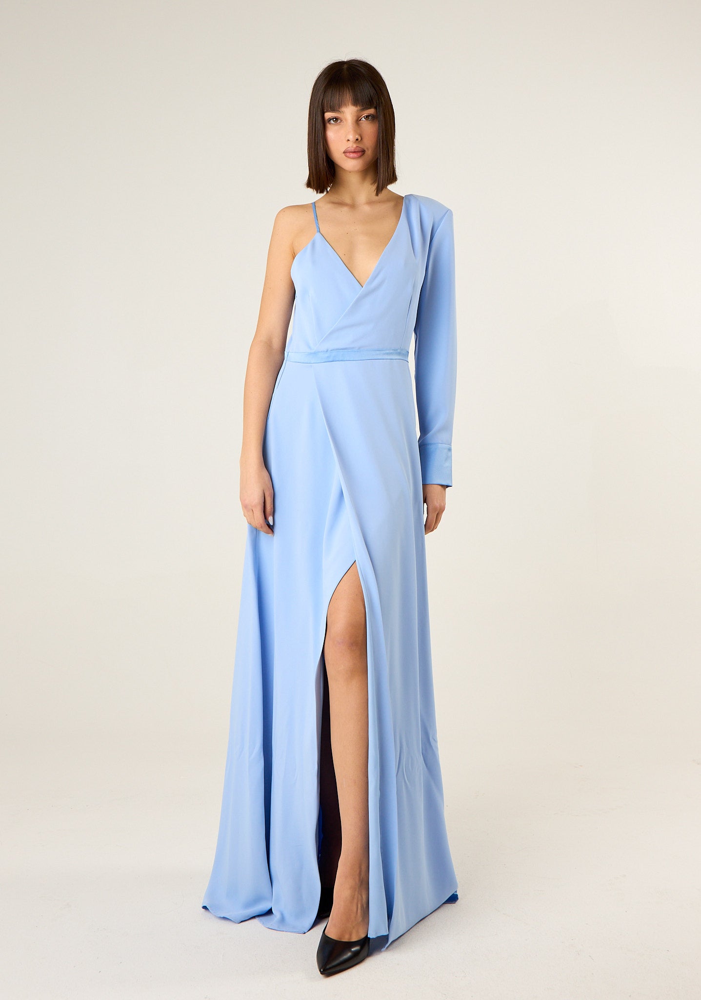 Abito lungo monospalla