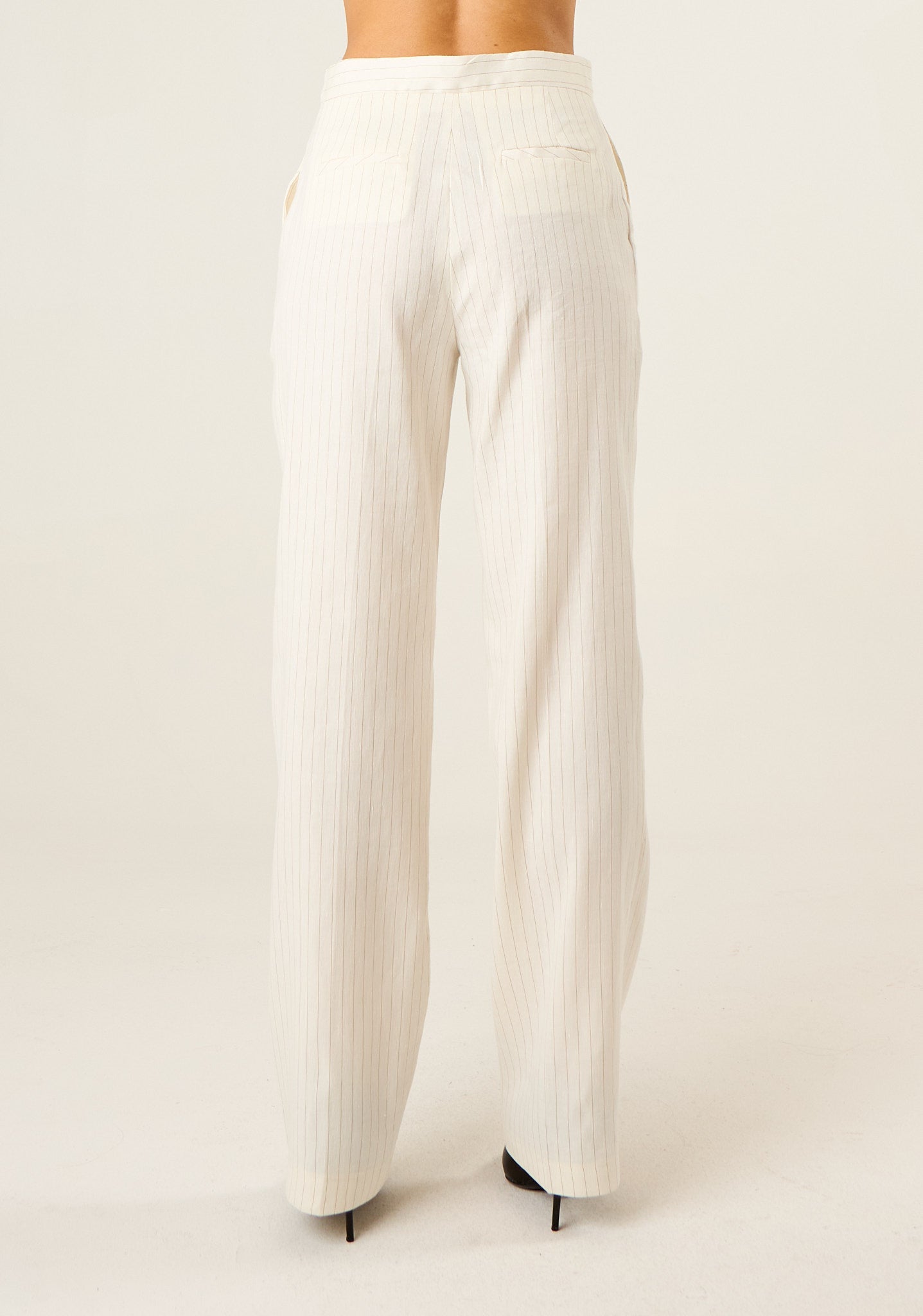 Pantalone palazzo gessato