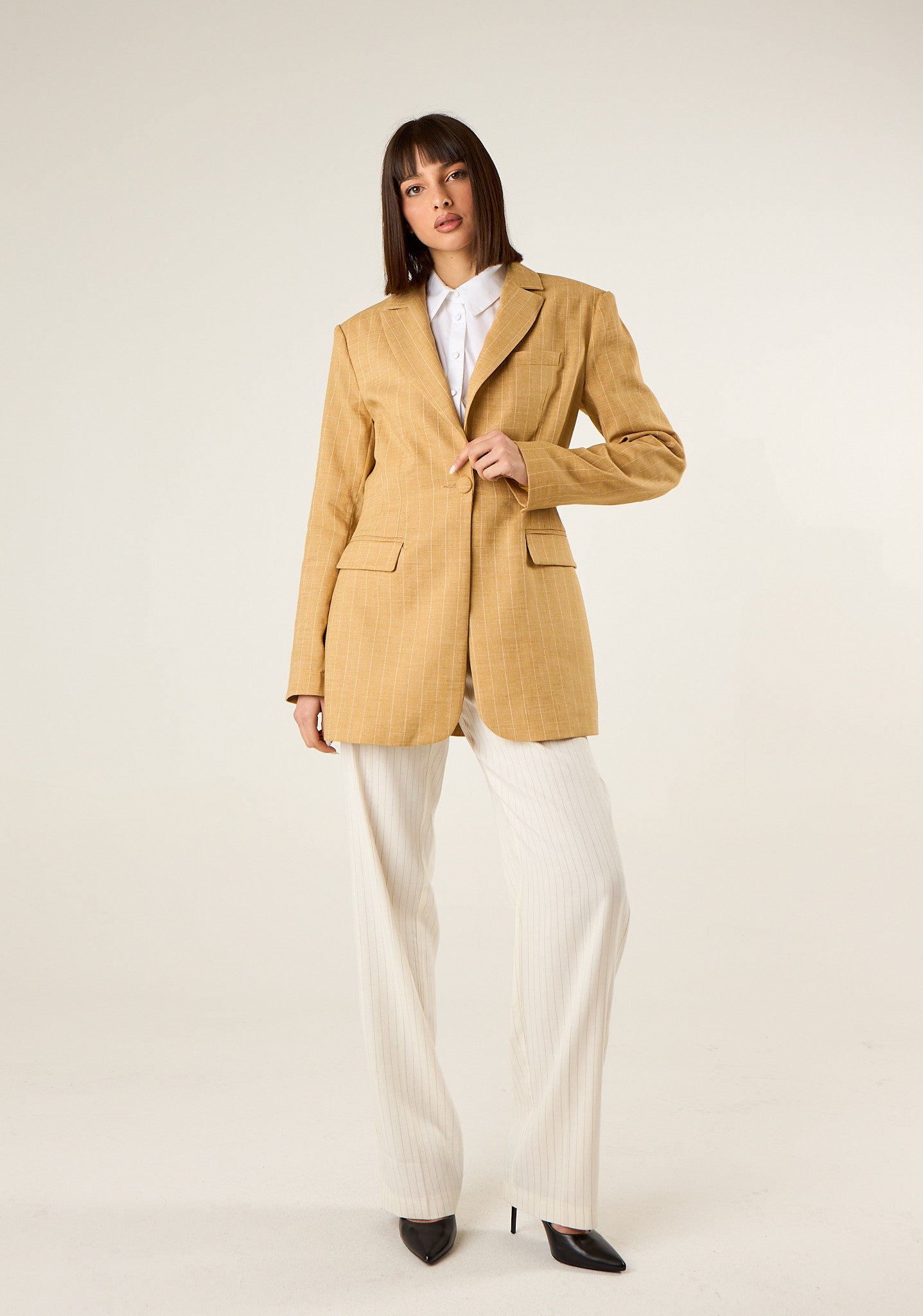 Pantalone palazzo gessato