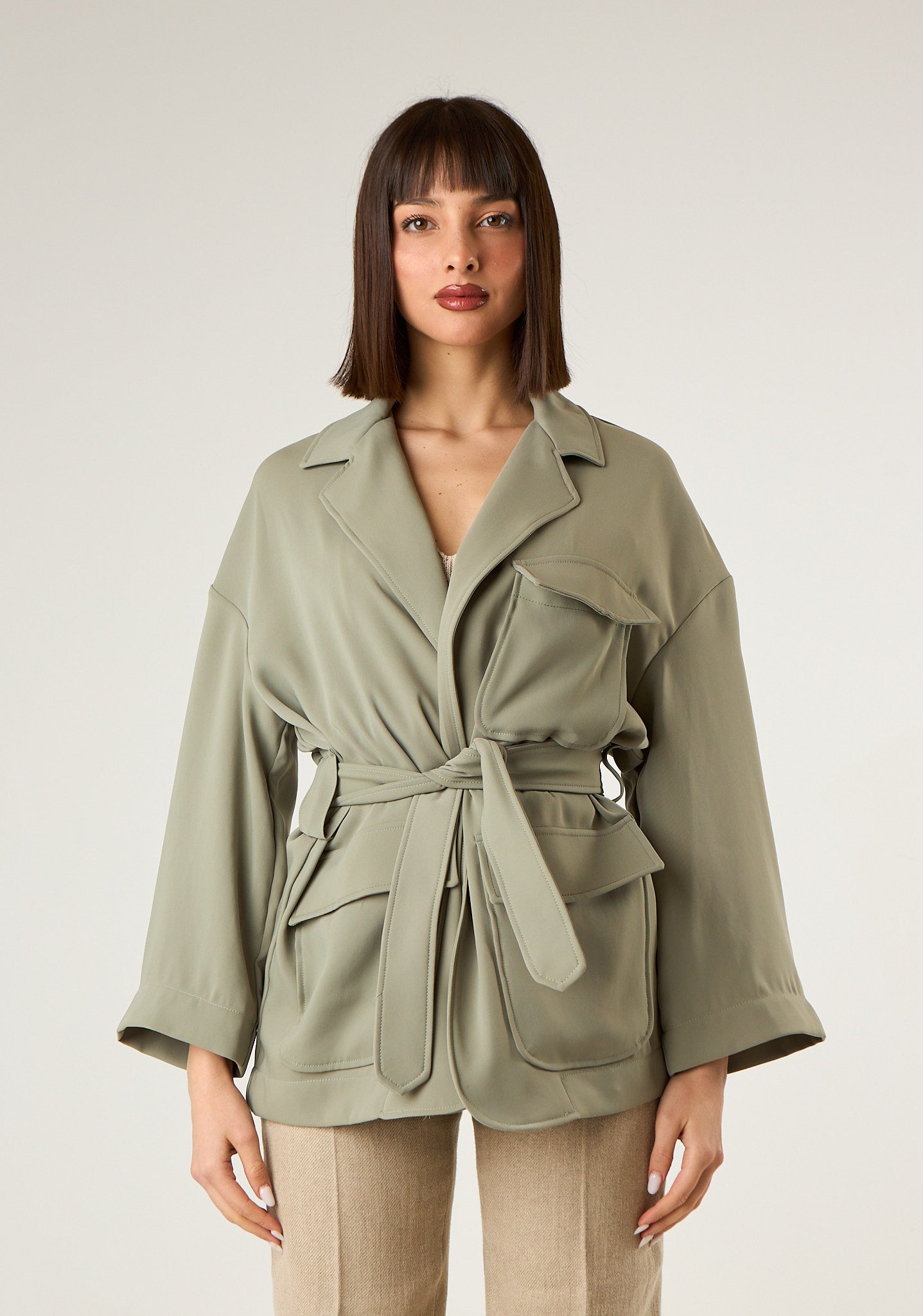 Giacca ampia con tasconi