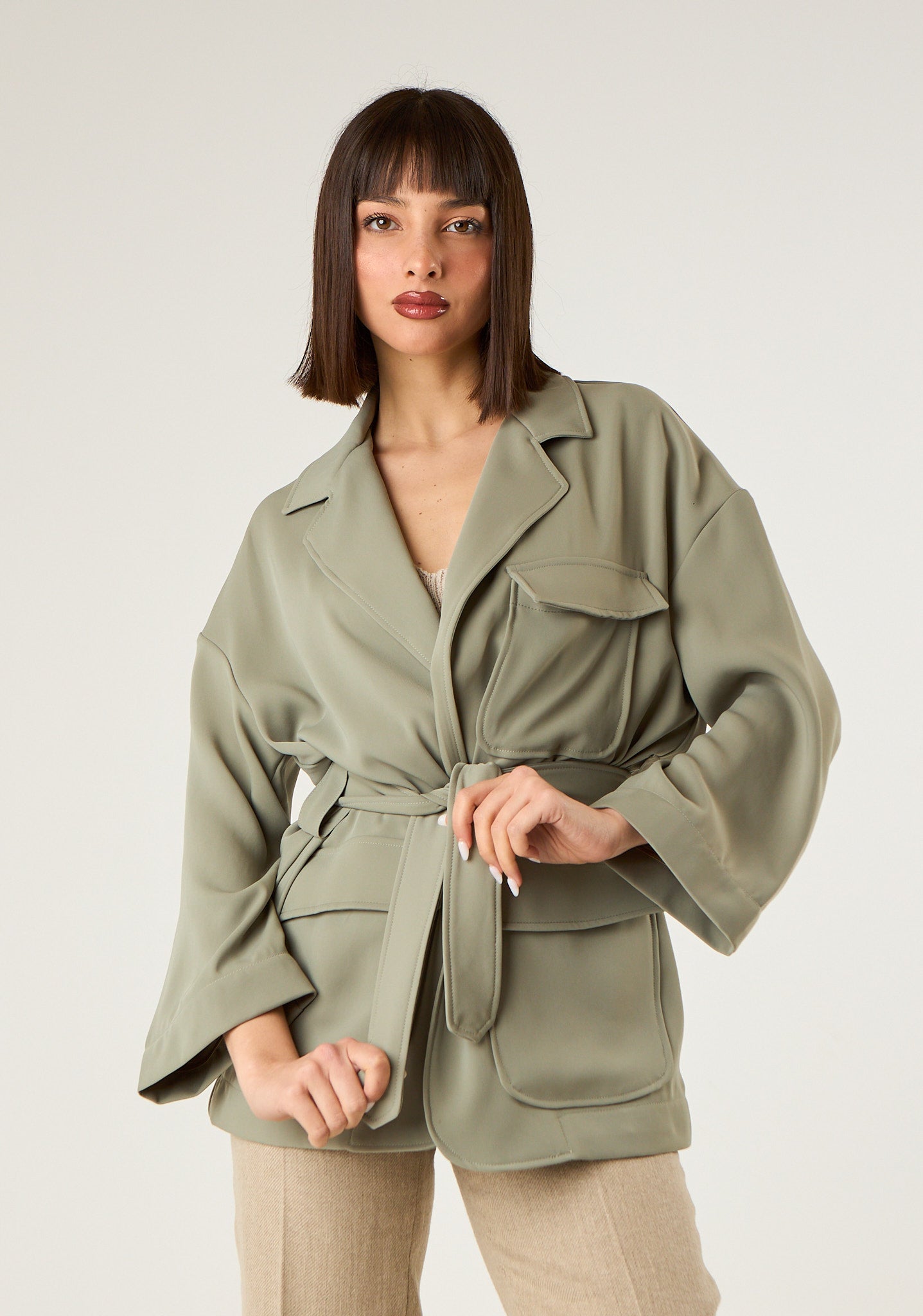 Giacca ampia con tasconi