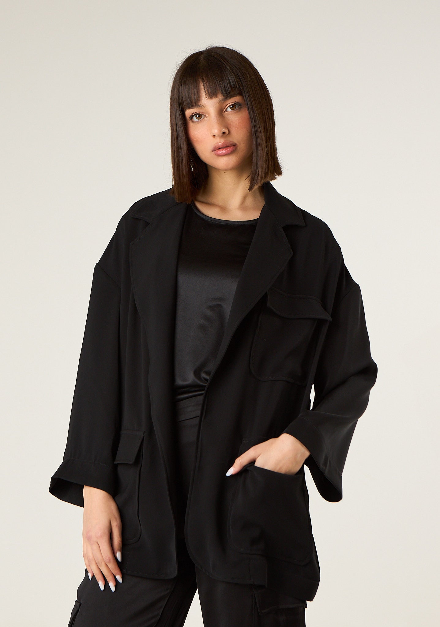 Giacca ampia con tasconi