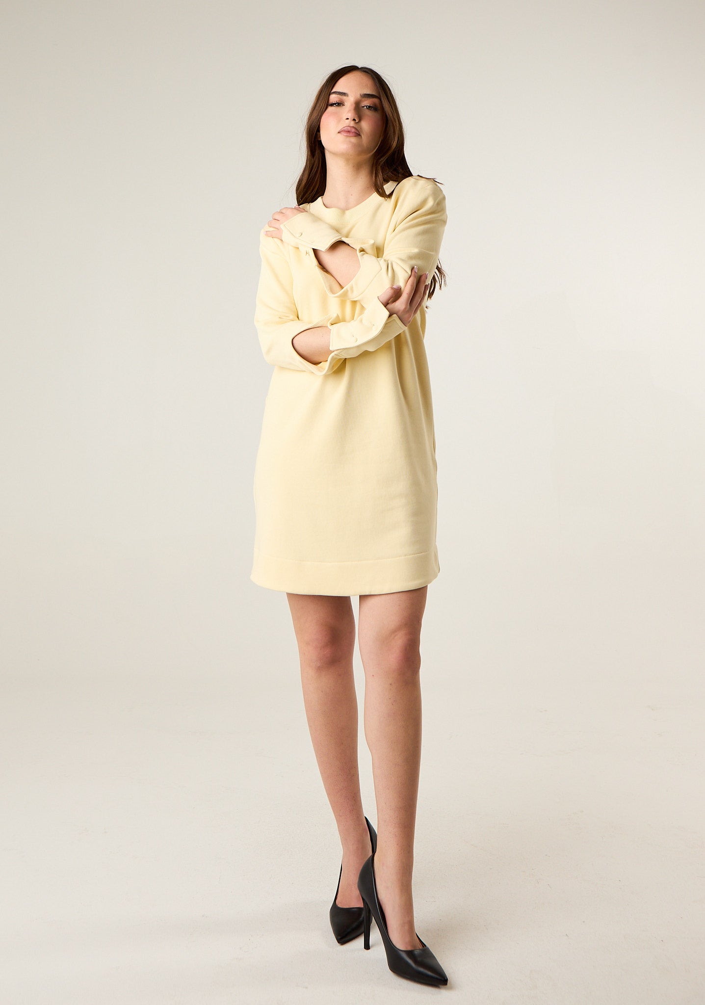 Abito corto in felpa