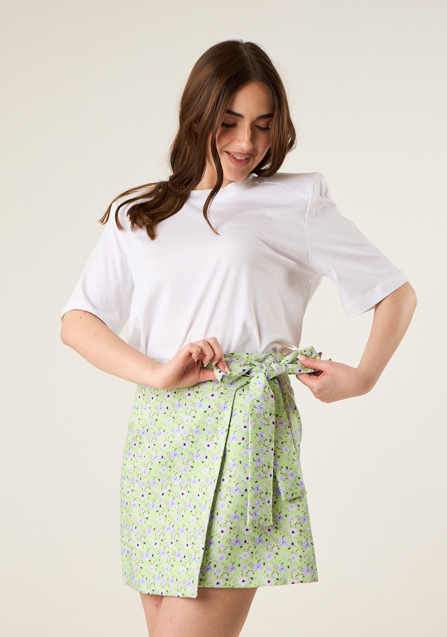 Gonna floreale a portafoglio