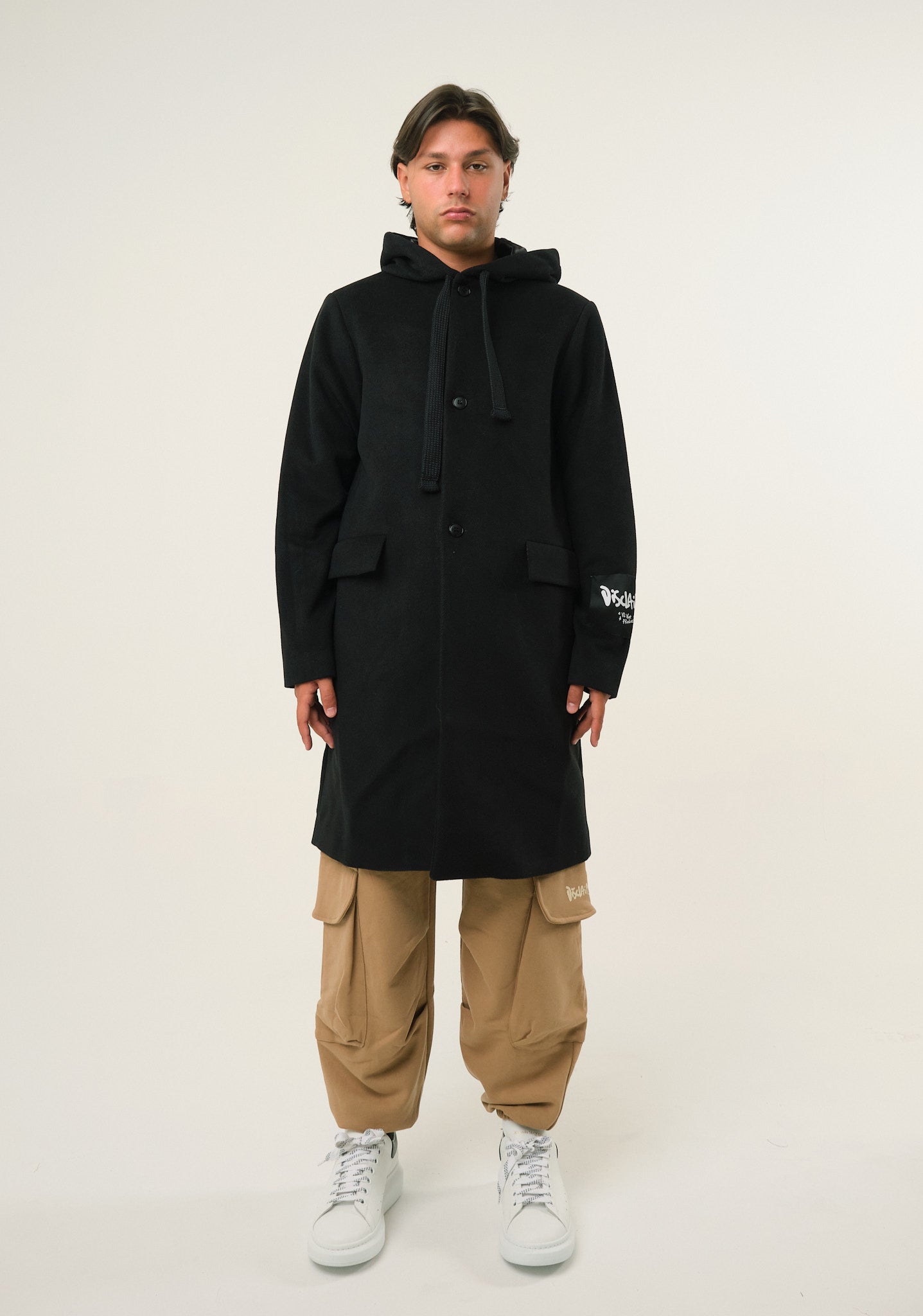 Cappotto lungo in panno