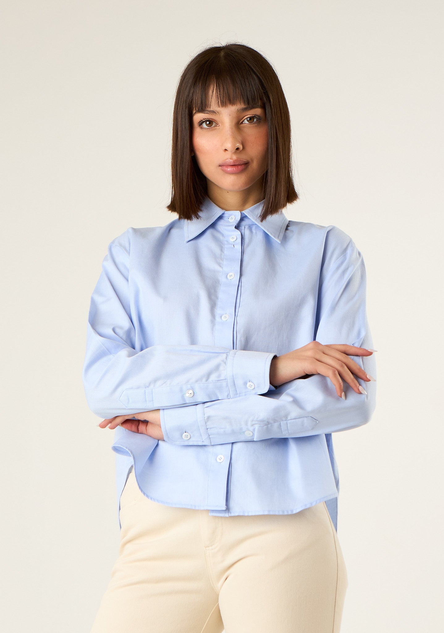 Camicia in cotone fermo