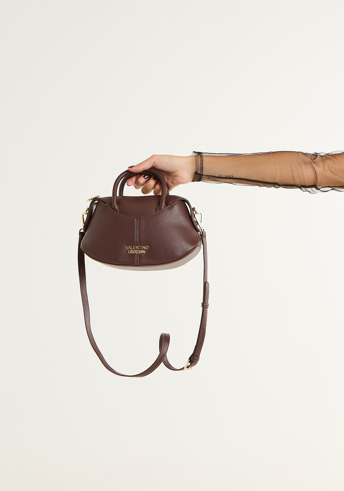 Borsa mini a mano con tracolla