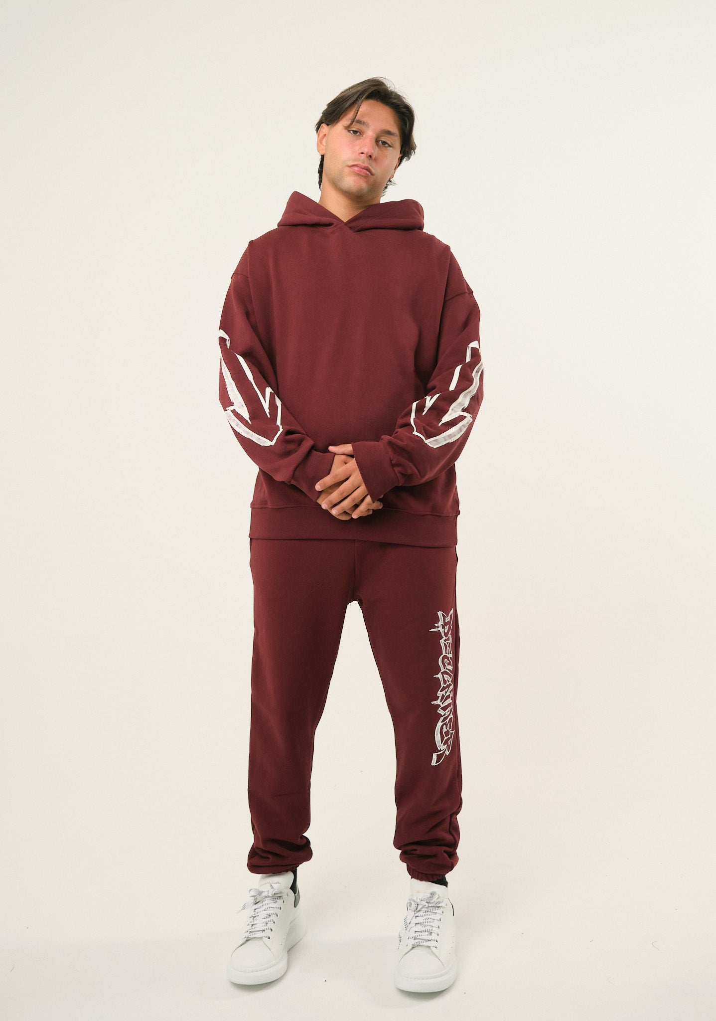 Pantalone con stampa laterale