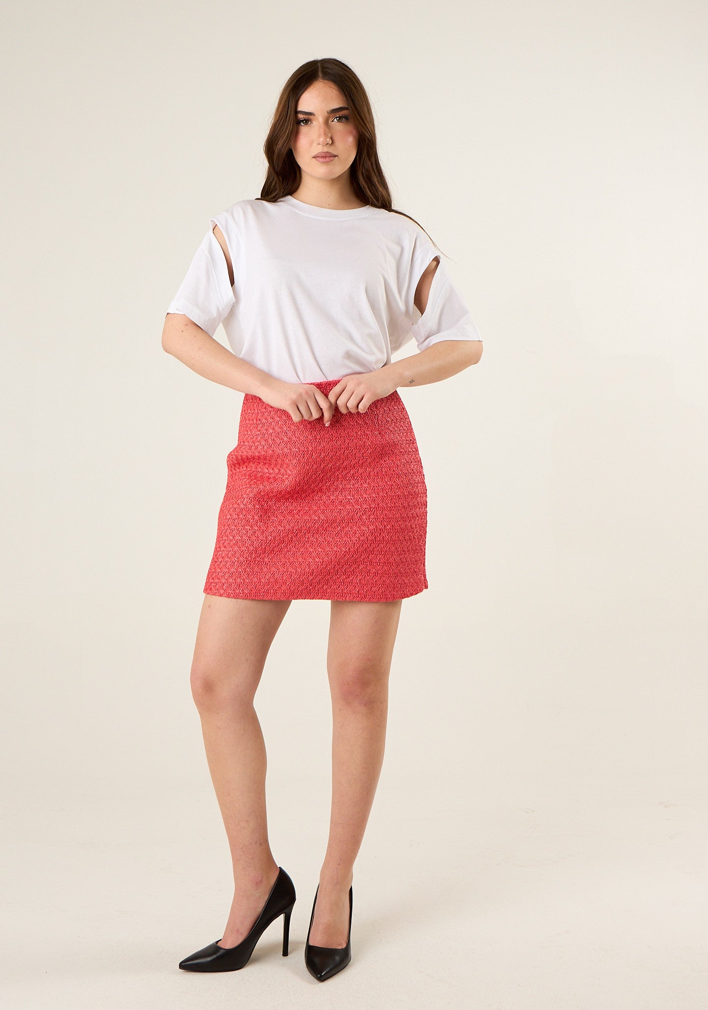 Gonna a trama in rilievo