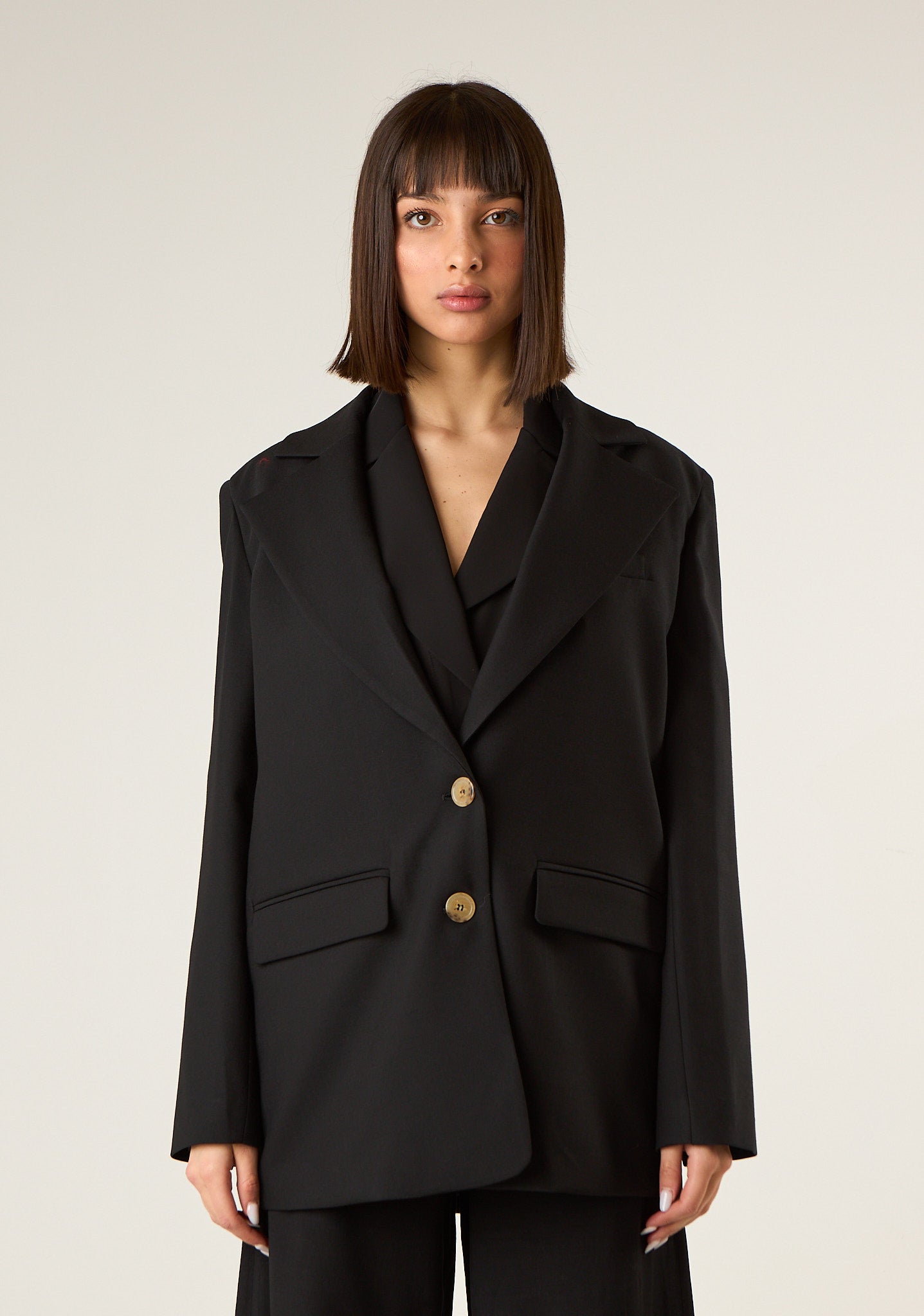 Giacca monopetto allungata