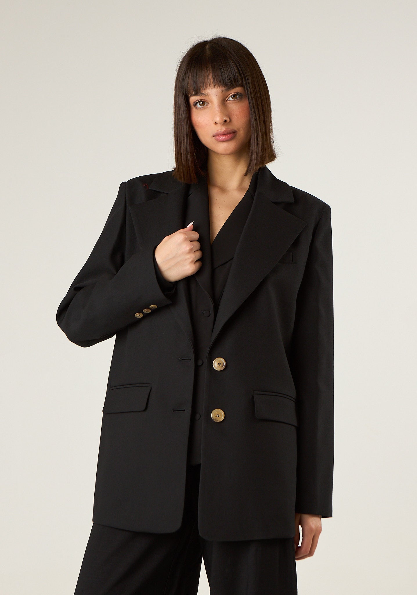 Giacca monopetto allungata