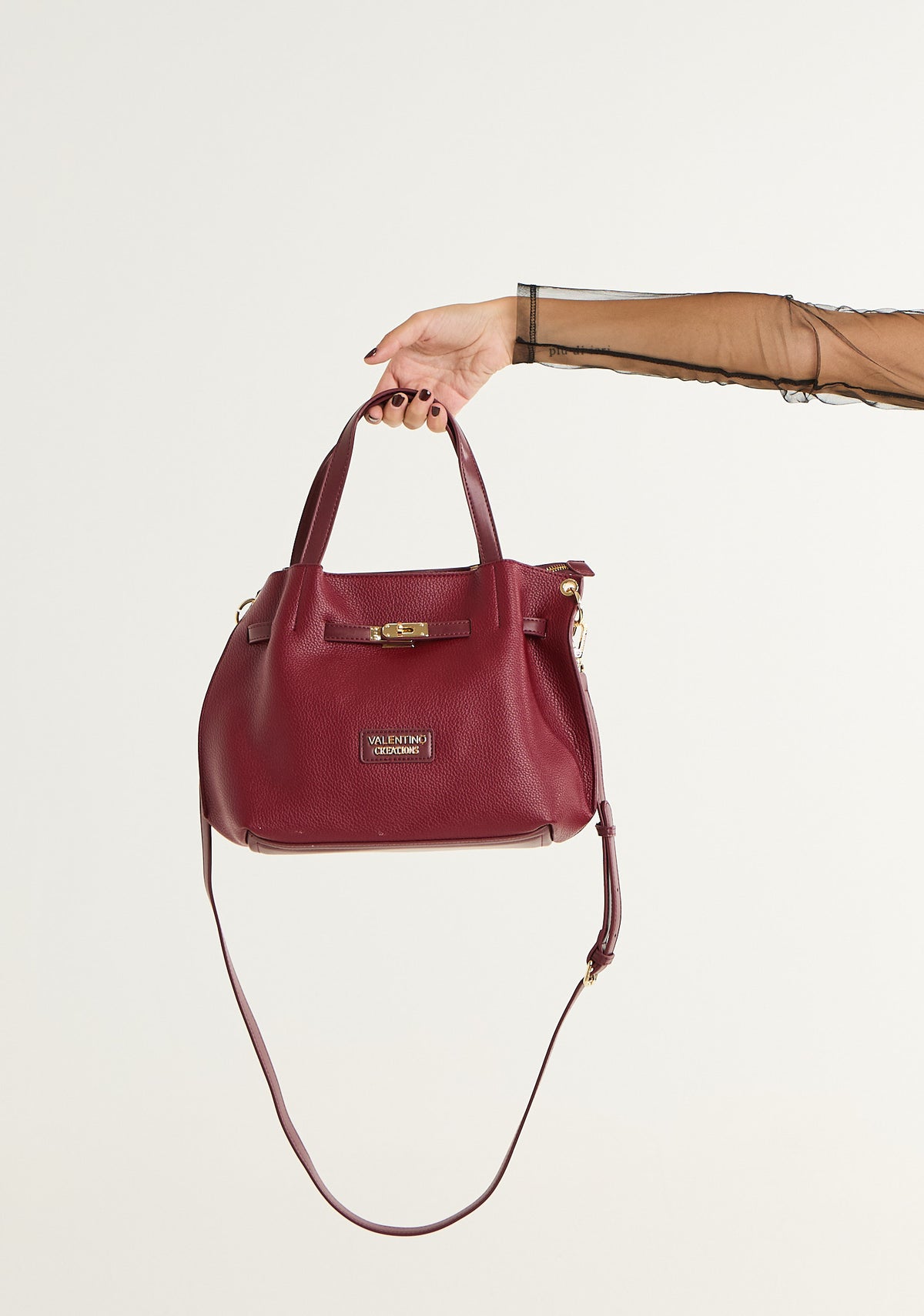 Borsa a mano con tracolla removibile