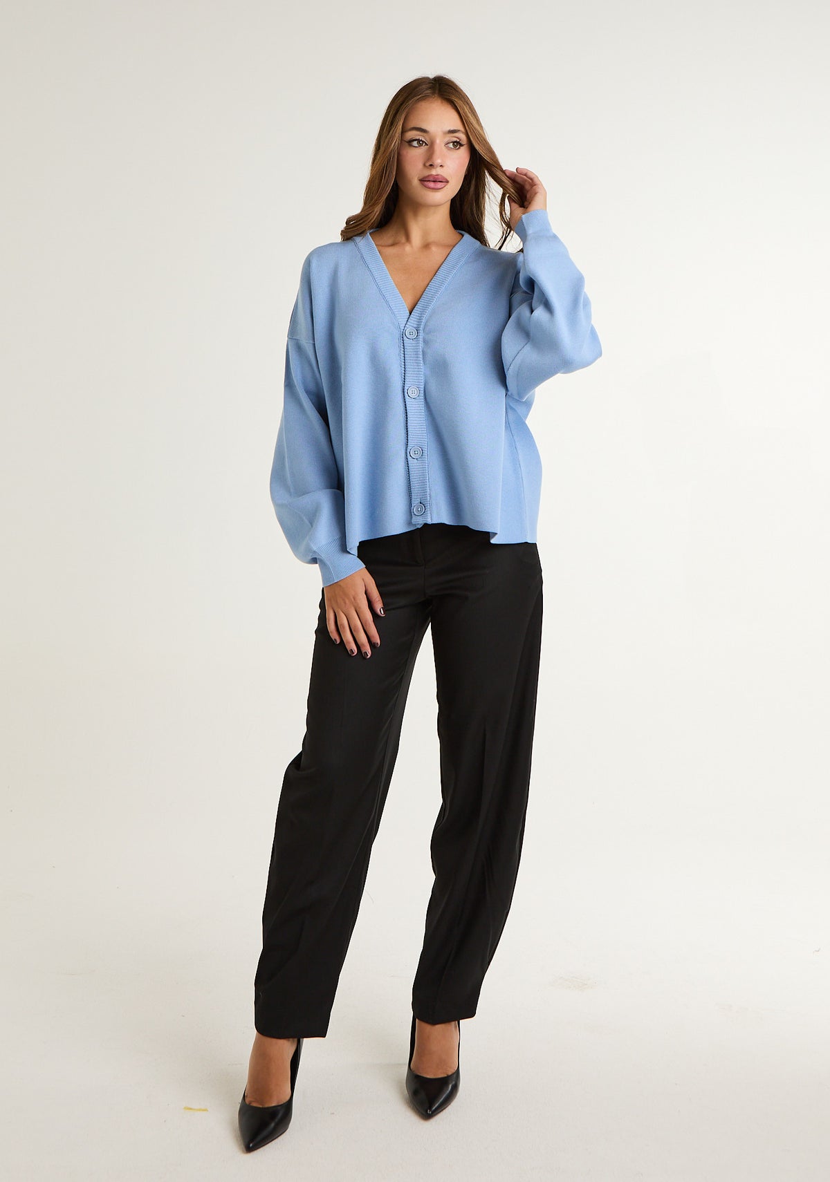 Cardigan in maglia spessa