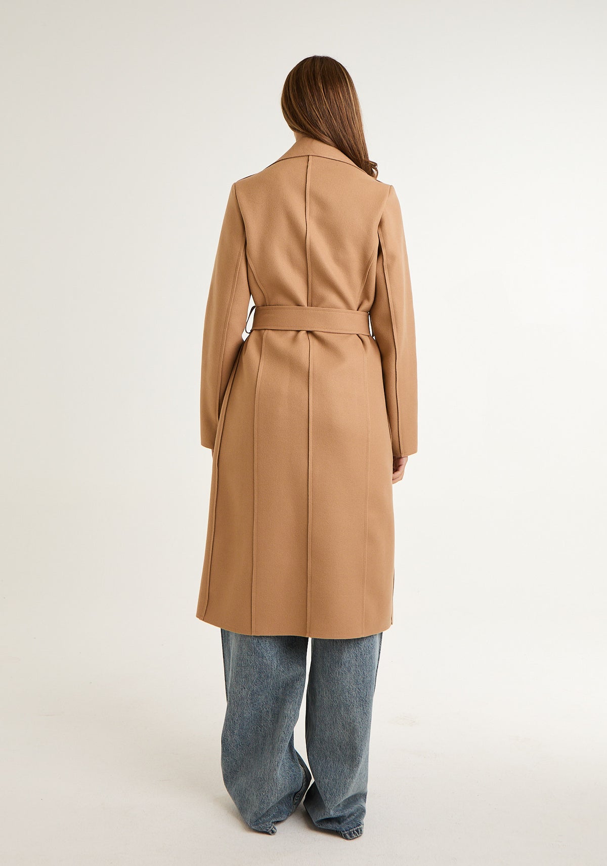 Cappotto in panno tinta unita