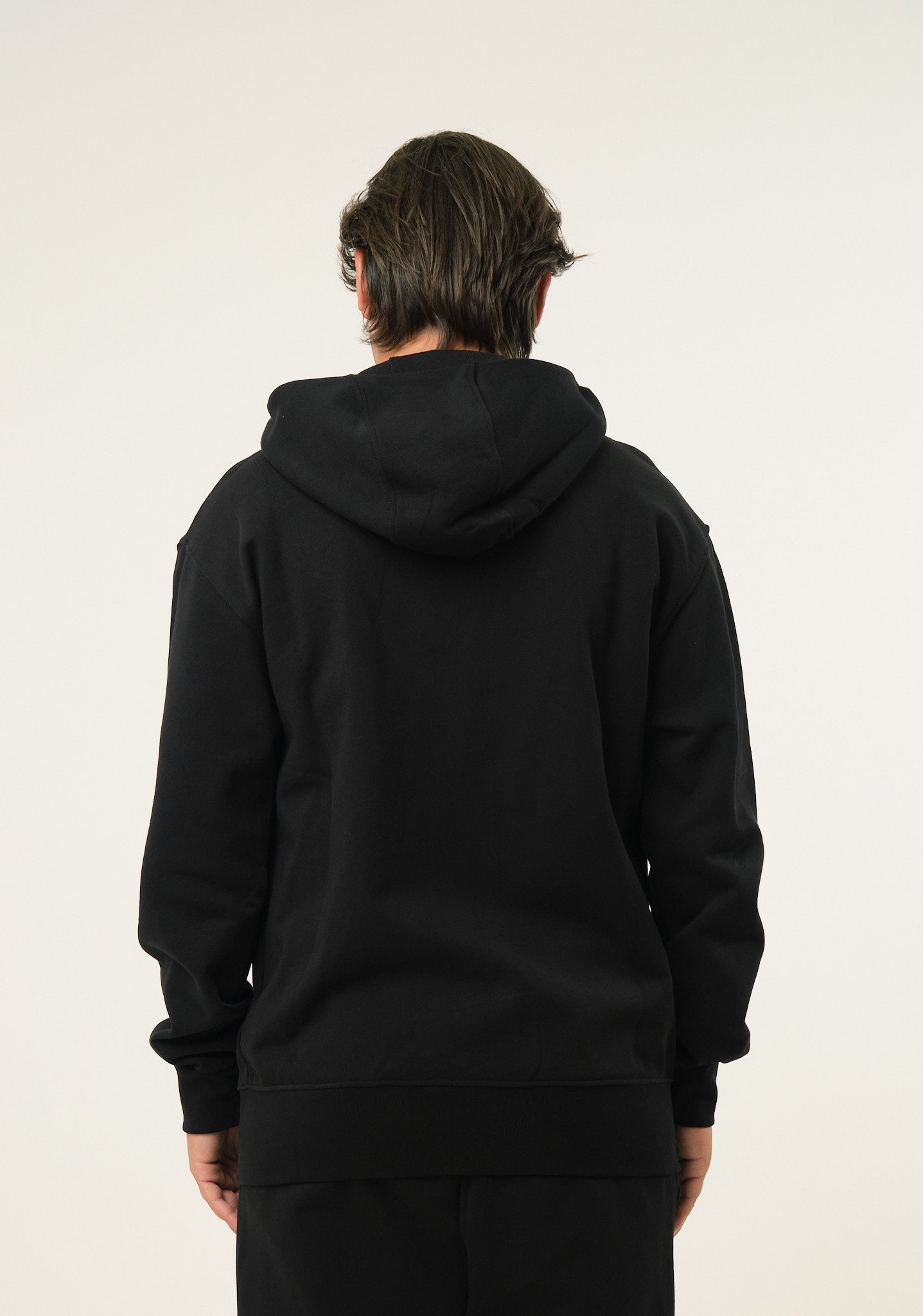 Felpa fullzip con stampa verticale