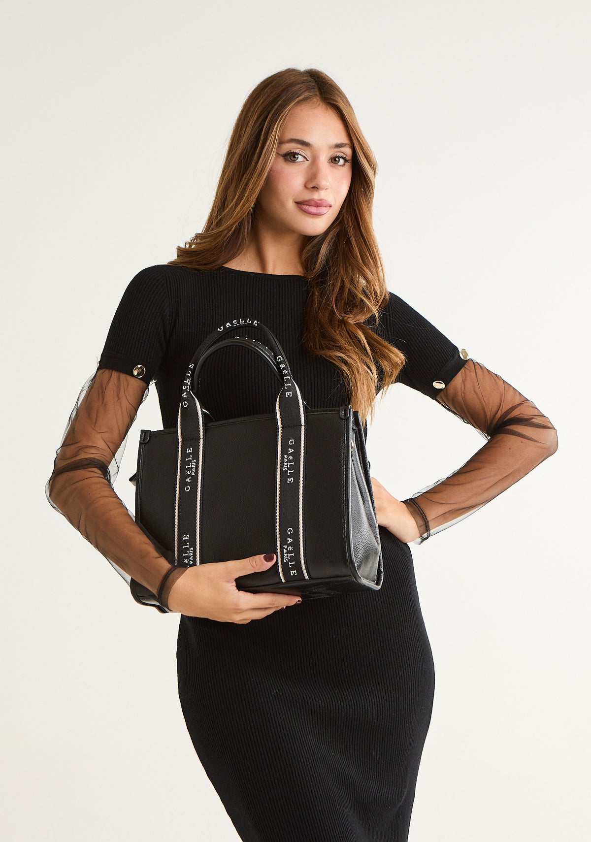 Borsa regular con banda logata