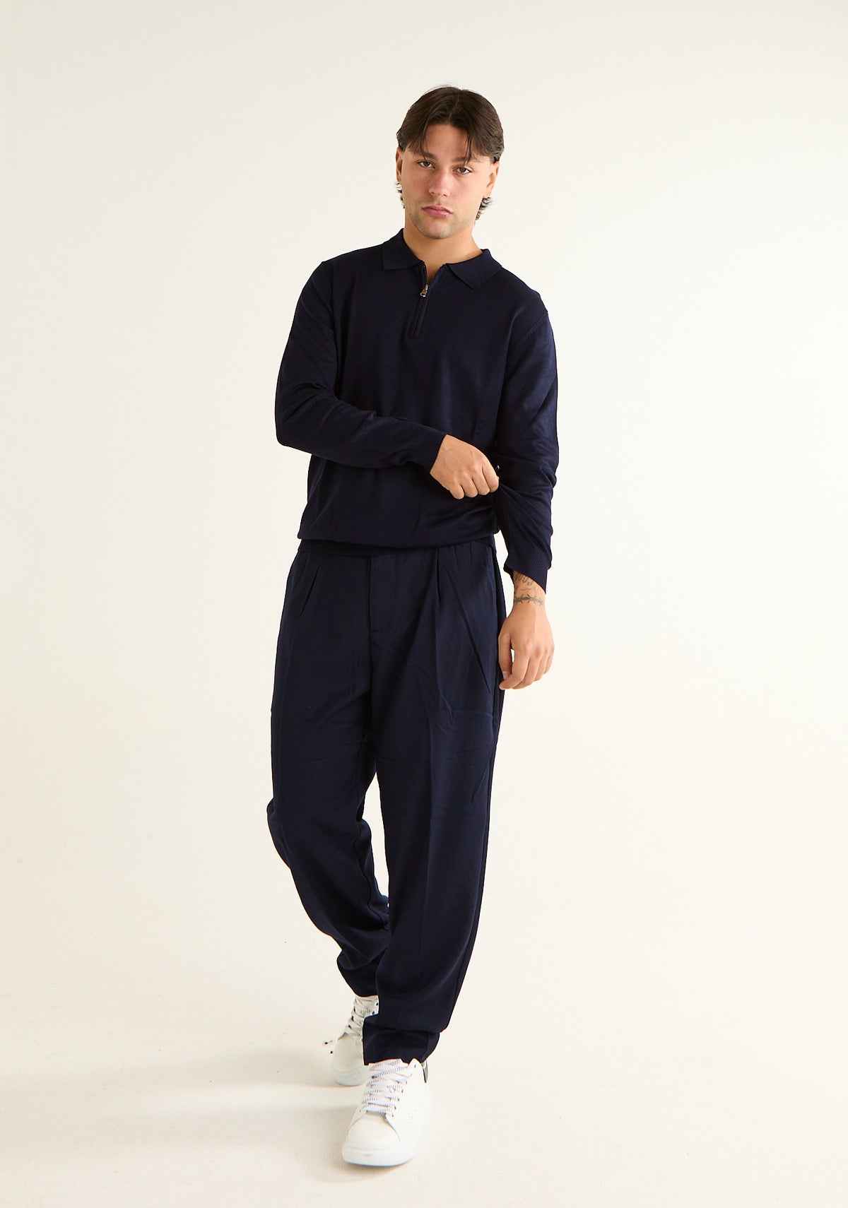 Pantalone a piega stirata