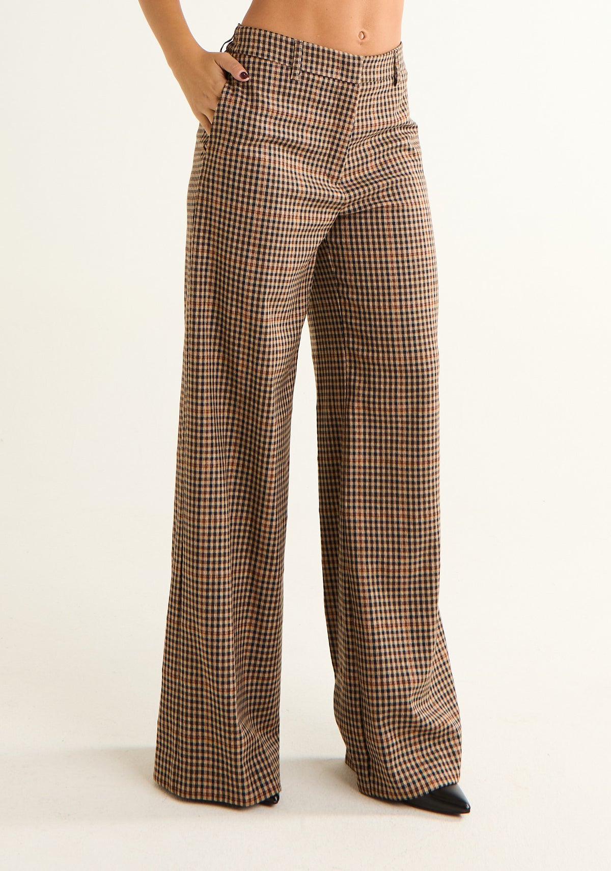 Pantalone palazzo a vita alta