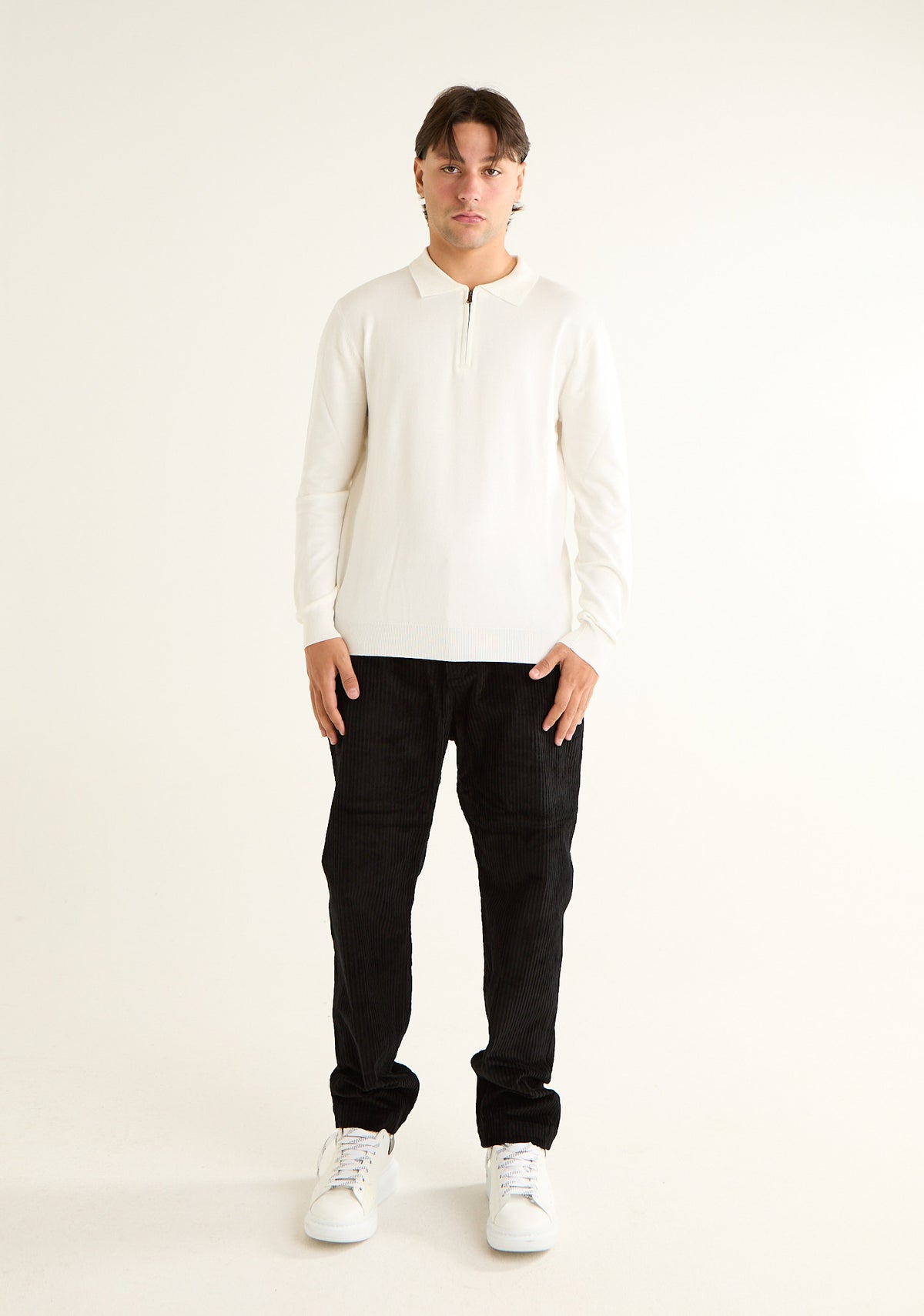 Maglia polo a maniche lunghe