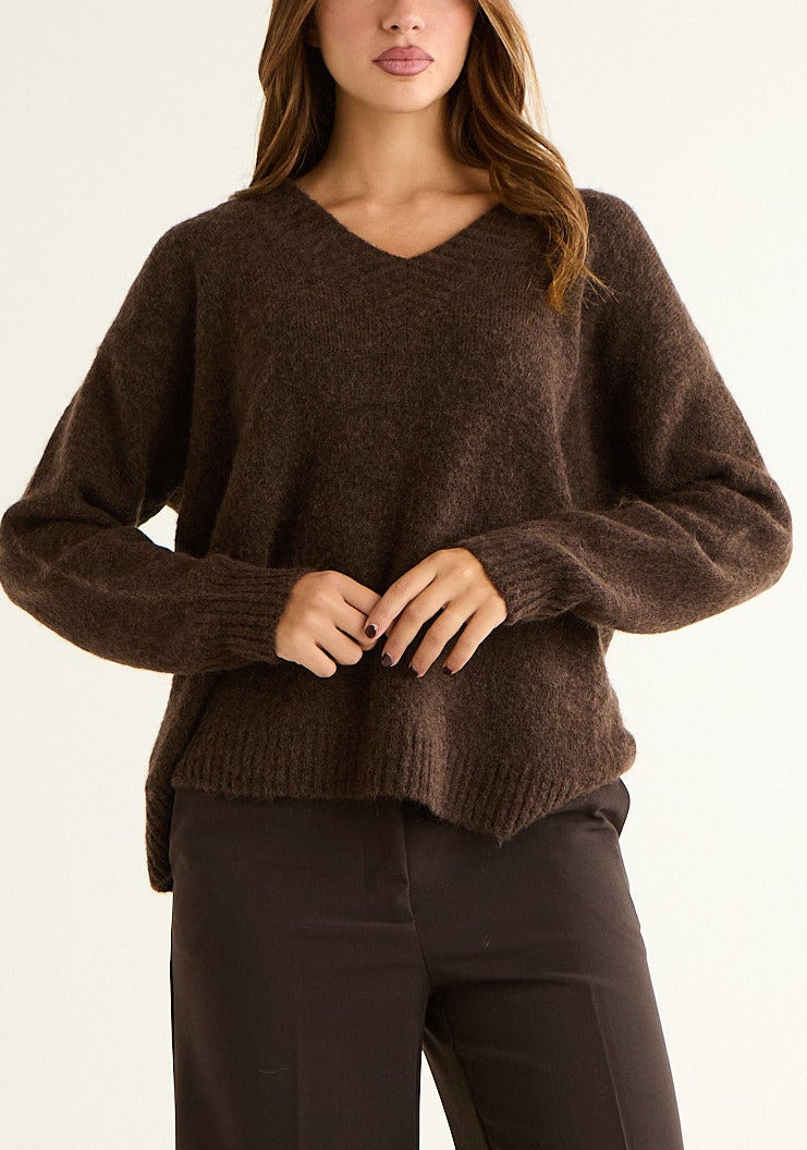 Maglia over in misto mohair