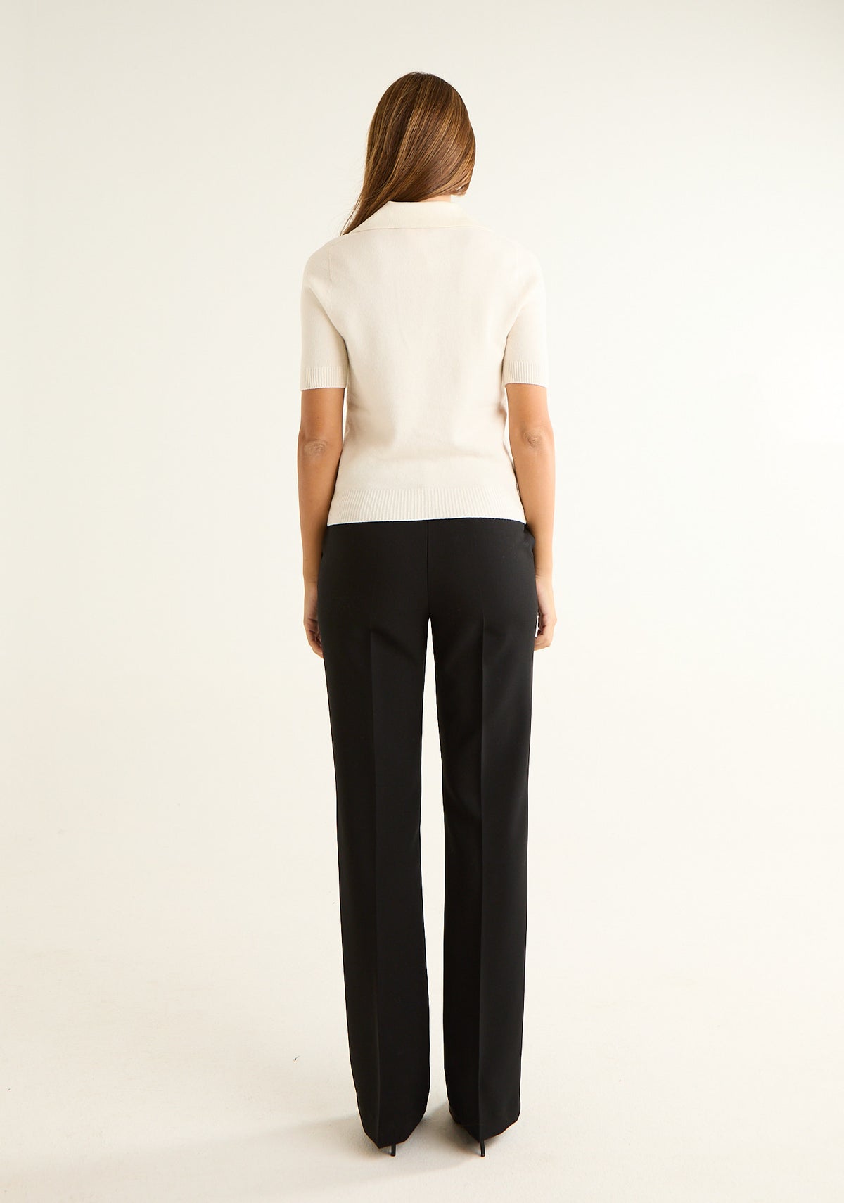 Maglia polo con scollo a v