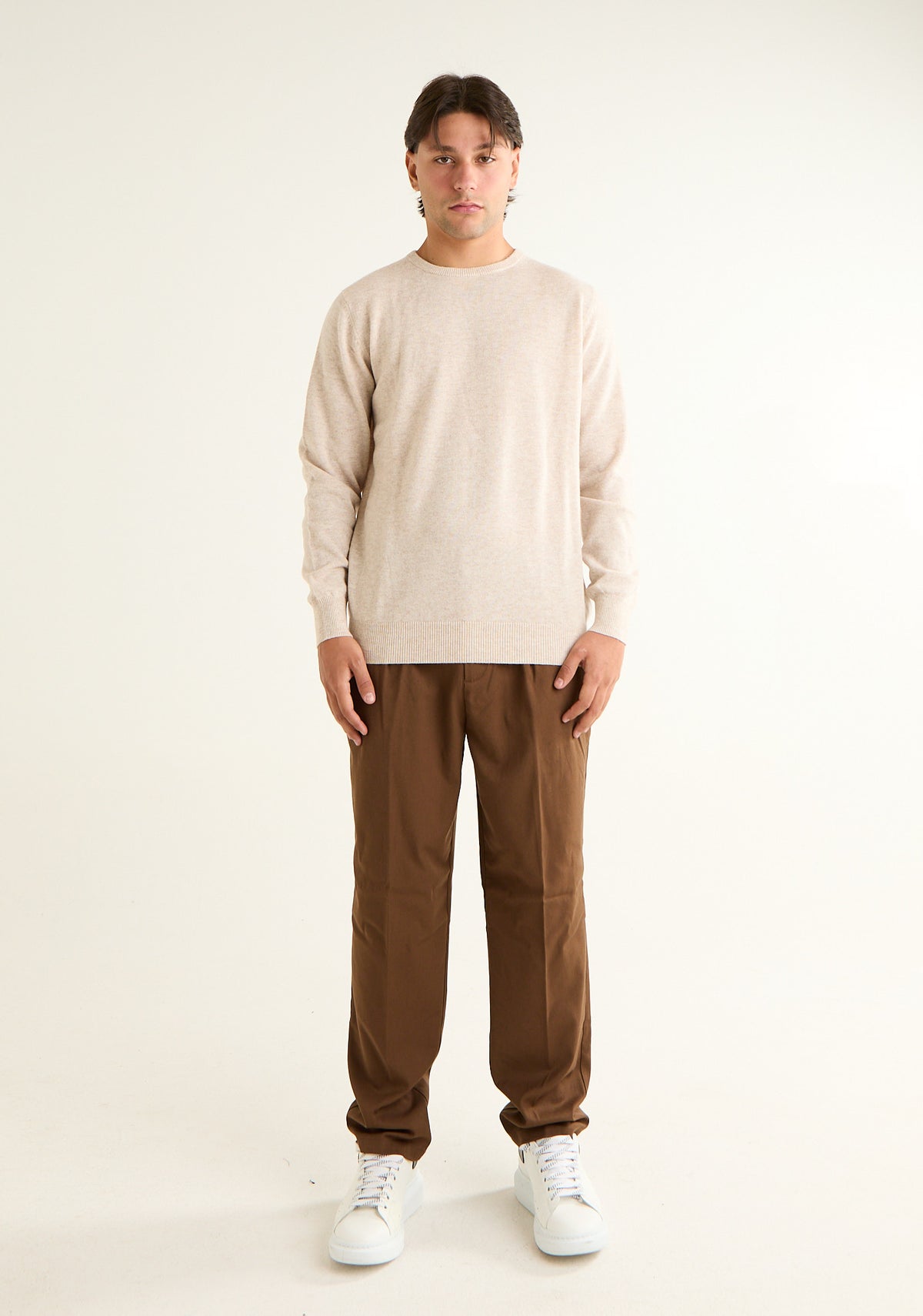 Maglia paricollo in cashmere