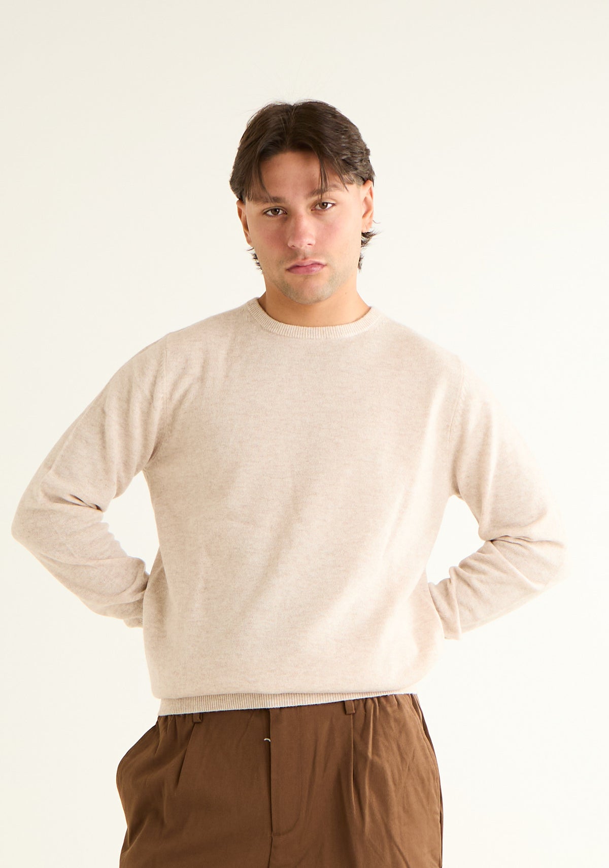 Maglia paricollo in cashmere