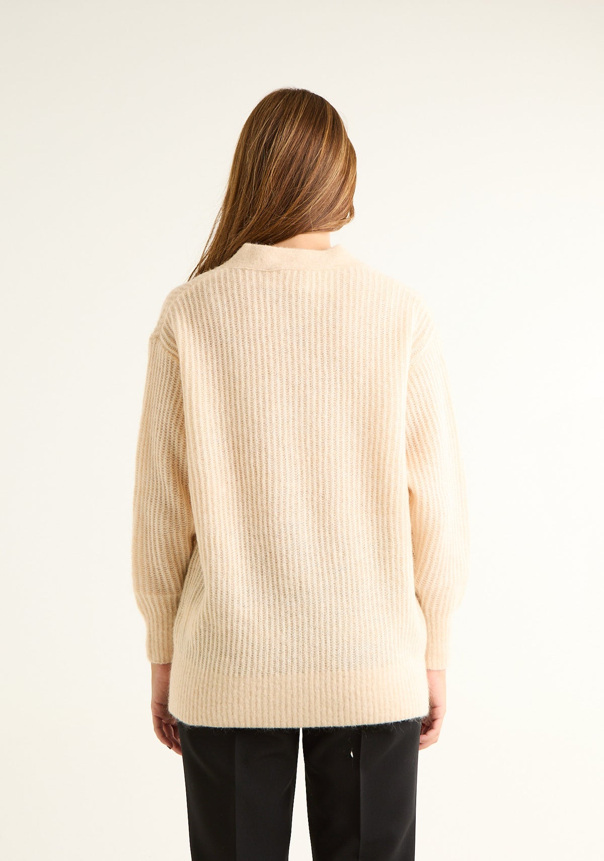Cardigan comfy in misto lana